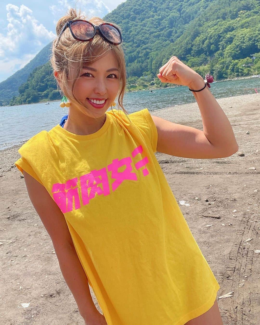 あおい夏海さんのインスタグラム写真 - (あおい夏海Instagram)「#筋肉女子　参上‼️‼️‼️笑  #bbq #tシャツコーデ」6月27日 21時47分 - natsumi.aoi