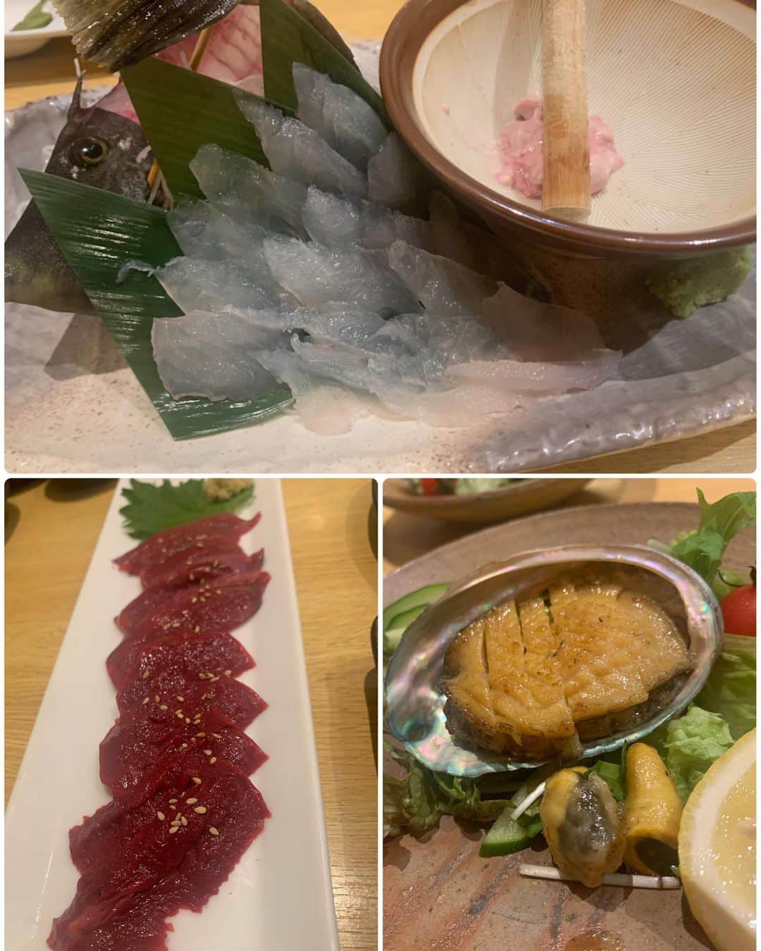 田中悦子さんのインスタグラム写真 - (田中悦子Instagram)「誕生日🎂の日  お友達が寿司居酒屋に連れてってくれました❣️  カワハギのお刺身、さっきまで水槽にいたなんとかイカのお刺身、そしてイカの寿司、アワビバター、雲丹の食べ比べ、蟹、そして珍しいのはサメの心臓！ 無理〜って言ったけど、お願いだから食べてみて！と言われてひとつ食べたらめっちゃ美味しかったです🥰😋  だけど昼間バーベキューでしたので お腹が苦しくてね笑😂  また行きたい❣️  芸能人のサインとかもいっぱいありましたよ👍  そしてその日はハシゴ酒🤣  家に帰ったのは午前３時笑  #寿司居酒屋 #寿司 #ディナー #誕生日会 #champagne #シャンパン #感謝」6月28日 7時22分 - etsuko.reborn25