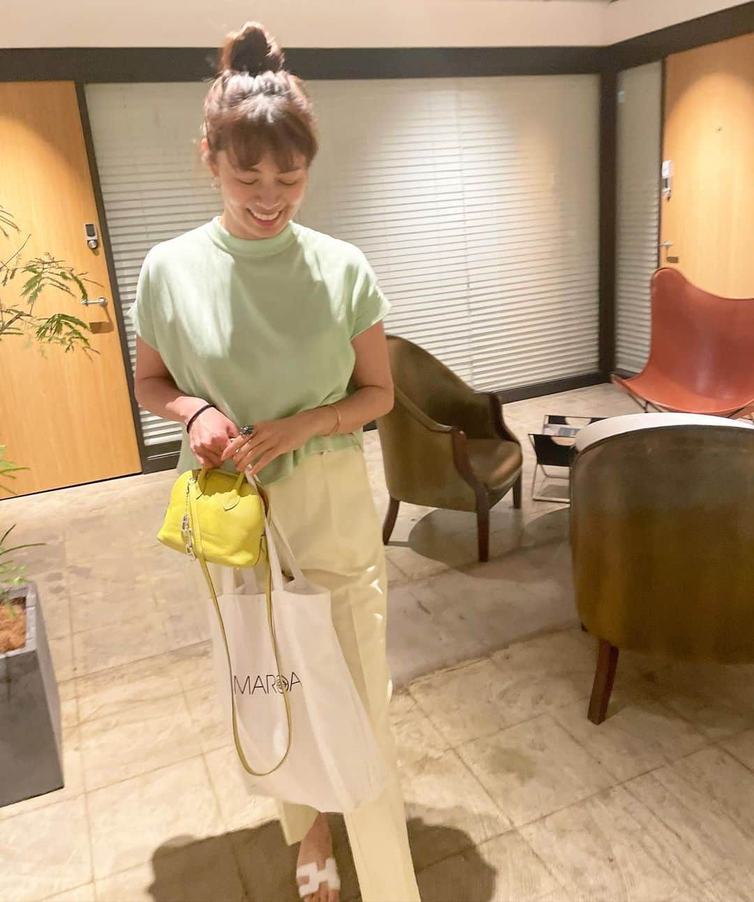 中林美和さんのインスタグラム写真 - (中林美和Instagram)「mint × yellow 💚💛  暑すぎる〜！！ 皆さん水分補給しっかりね🌻」6月28日 19時29分 - miwanakabayashi
