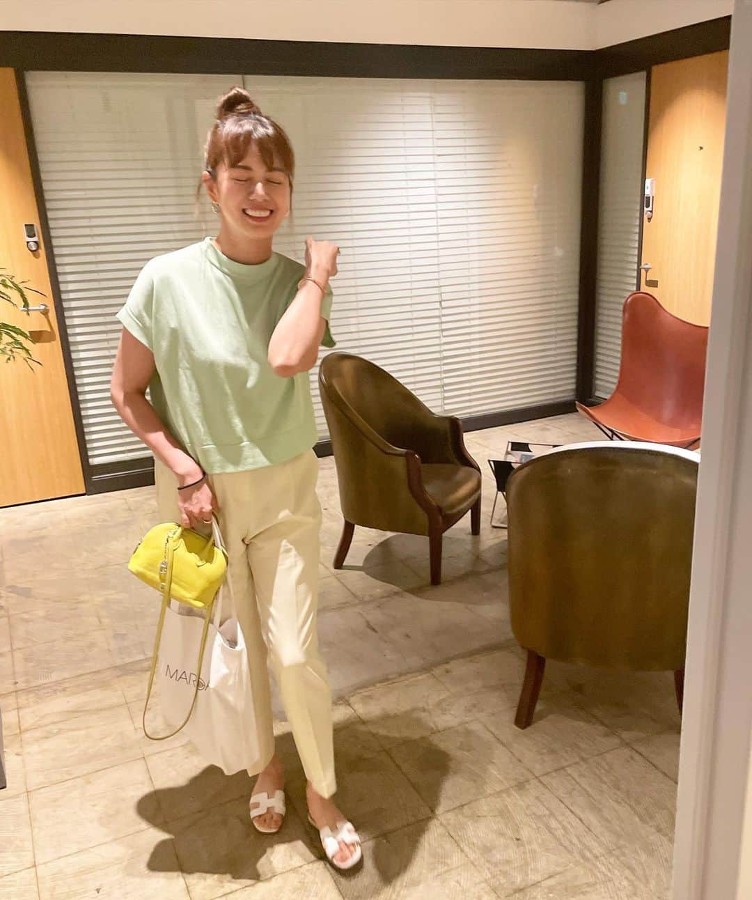 中林美和さんのインスタグラム写真 - (中林美和Instagram)「mint × yellow 💚💛  暑すぎる〜！！ 皆さん水分補給しっかりね🌻」6月28日 19時29分 - miwanakabayashi