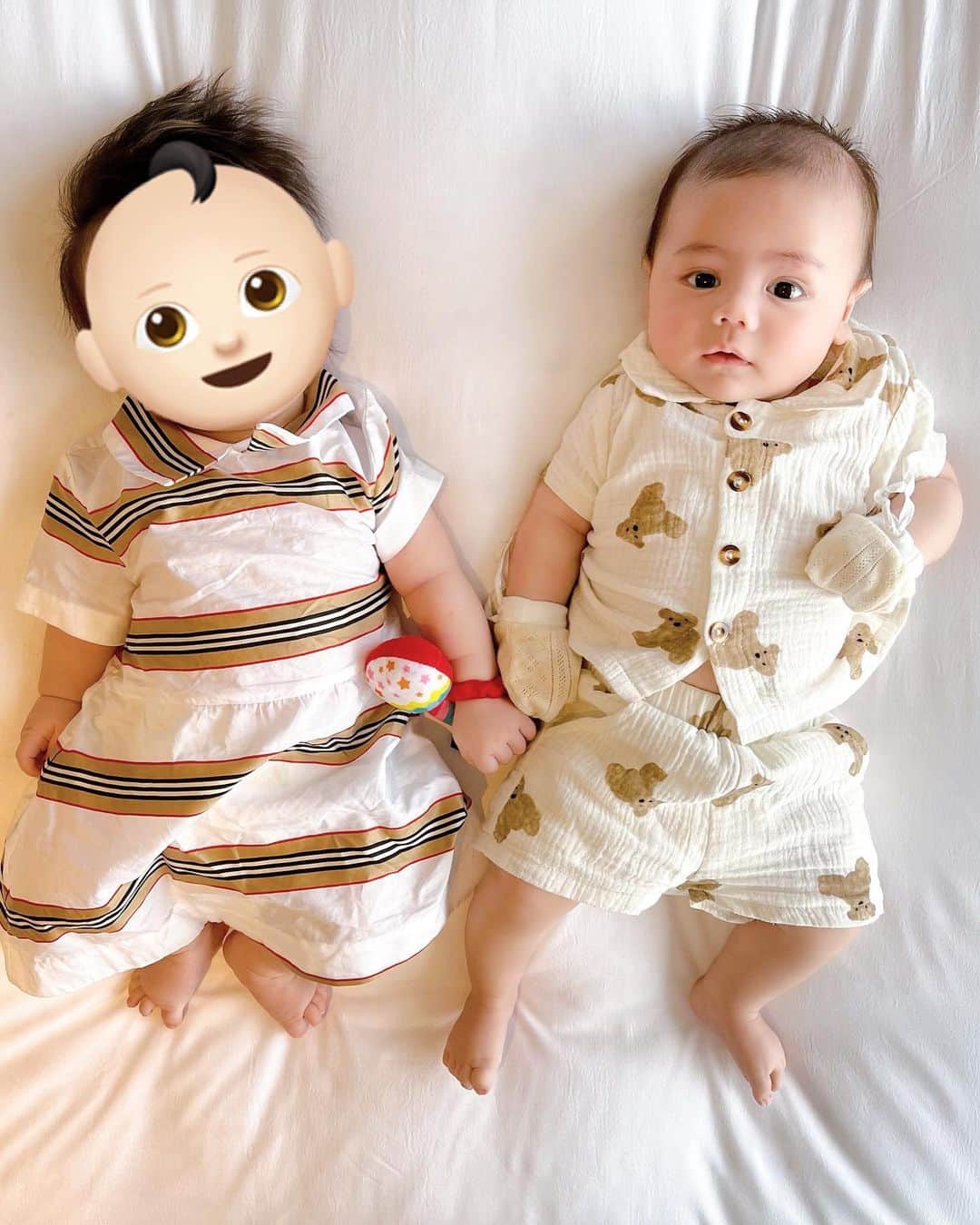 黒ユイさんのインスタグラム写真 - (黒ユイInstagram)「🥰 やっと会えた👶🏻👩🏼‍🦰❤️ 同い歳ベビー可愛いすぎるん💖 1ヶ月違いやから大きさもあまり変わらず😍✨キュン もう少し大きくなったら一緒にプールとか 色々遊びに行きたいなぁ❤️❤️」6月28日 21時08分 - yui_my_life