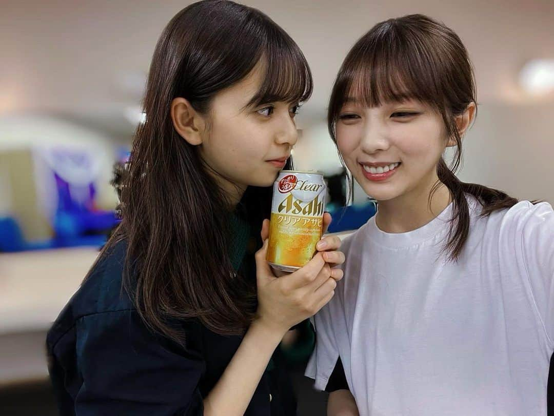 与田祐希さんのインスタグラム写真 - (与田祐希Instagram)「先日のクリアアサヒのイベントにて〜🍻  #飛鳥さんが久々にツーショット撮ろうって言ってくれて喜びの指ハート ハートを主張しすぎると逃げられますが、めげません！笑」6月29日 19時22分 - yodayuuki_oimo