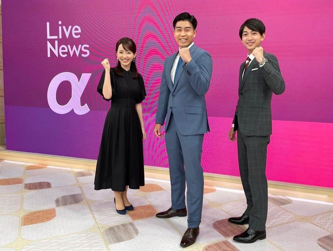 フジテレビ「THE NEWS α」さんのインスタグラム写真 - (フジテレビ「THE NEWS α」Instagram)「.  LiveNews αスポーツキャスターの内野アナウンサーが、 今日でαを卒業します。  これまで沢山のスポーツを、いつも熱く丁寧に伝えてくれた内野アナ。  寂しい気持ちでいっぱいですが、 今日もこの3人で精一杯お届けします。  是非ご覧ください！！  きょうのコメンテーター #渡辺広明 さん @hiroakiwatanabesan   #livenewsα #ライブニュースα #フジテレビ #fujitv #ニュース #三田友梨佳 #内田嶺衣奈 #内野泰輔 #今湊敬樹 #上中勇樹 #海老原優香」6月30日 23時23分 - news_alpha