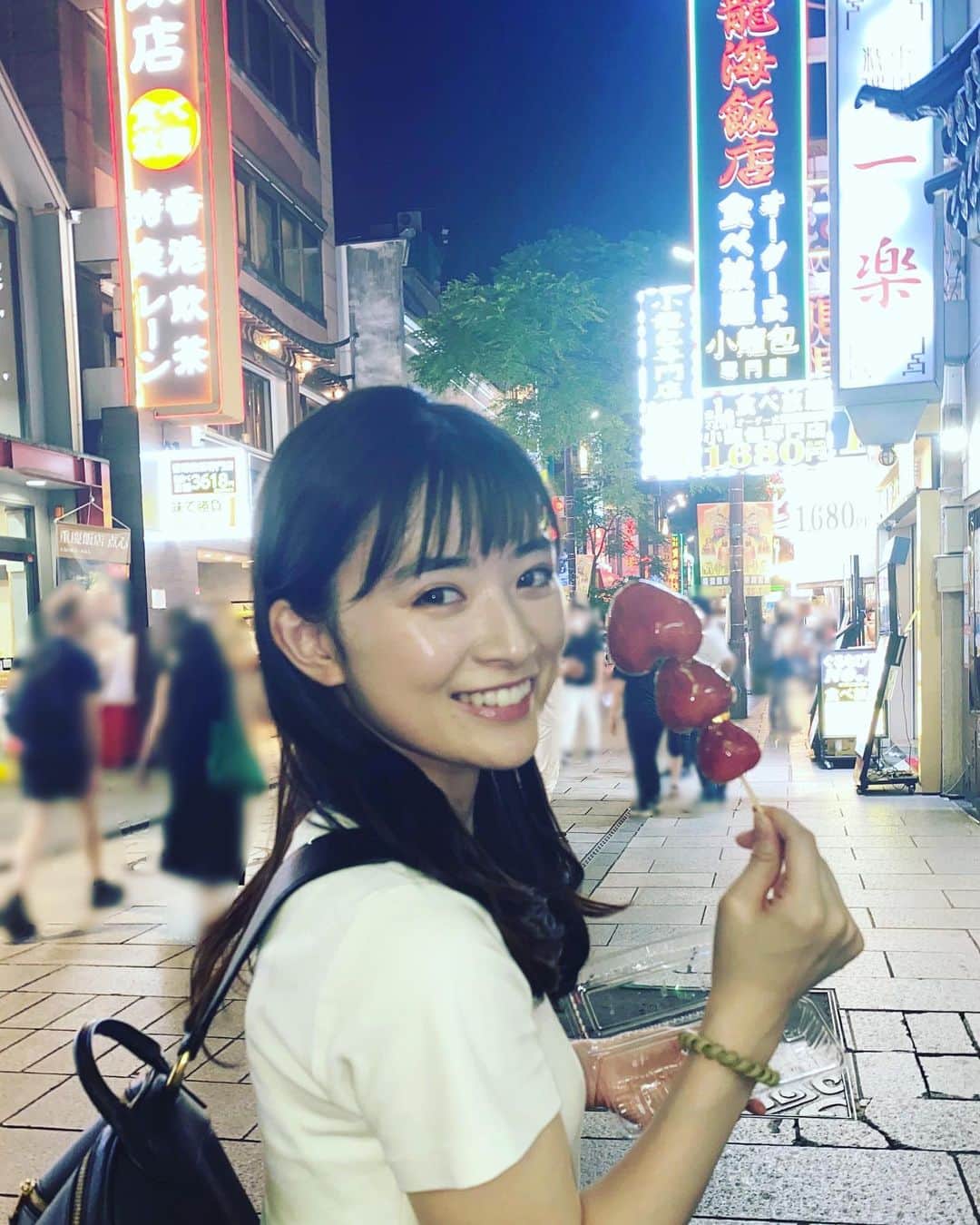 優希美青さんのインスタグラム写真 - (優希美青Instagram)「先日木下彩音ちゃんと中華街食べ歩きしてきました！  日中は暑いからって夜に行ってきましたが、全然暑かった😵‍💫  でも終始楽しめてたのでよかったです😊」7月1日 21時12分 - mio_yuki