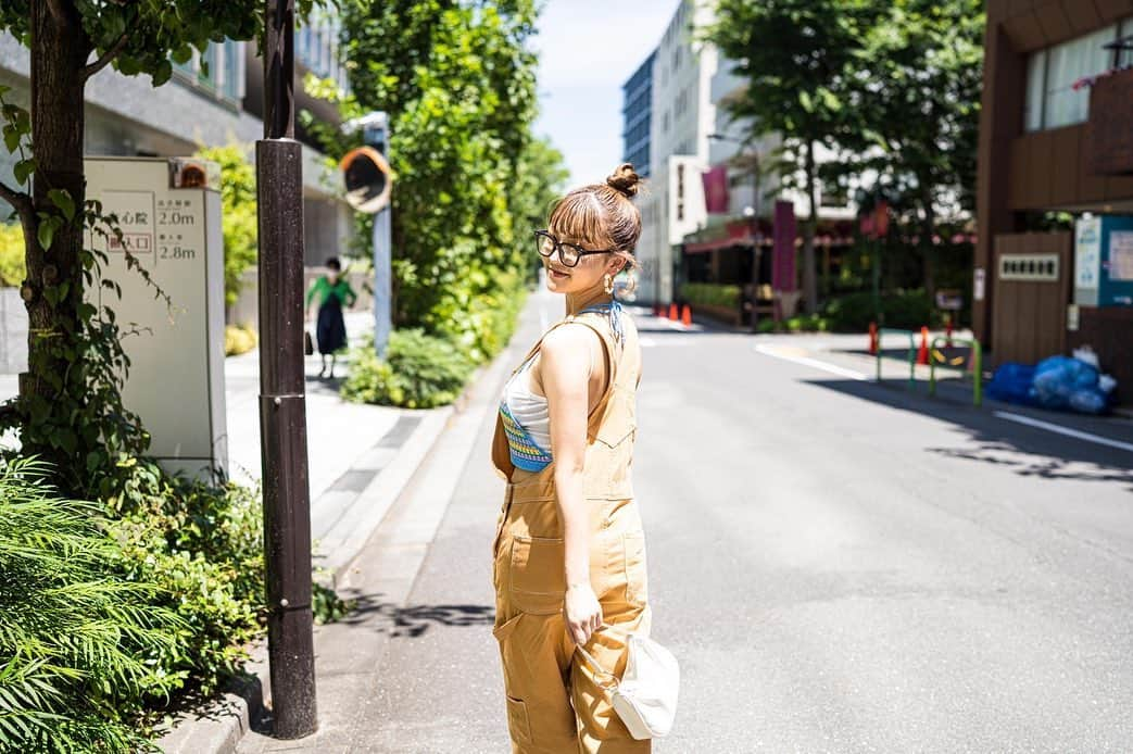 櫻井音乃さんのインスタグラム写真 - (櫻井音乃Instagram)「こんばんは〜🌙 ・ オーバーオールの音さん！デート感ある？笑笑 auで通信障害すごかった💦 ・ #櫻井音乃 #マネさんカメラ」7月3日 23時08分 - o_to.08