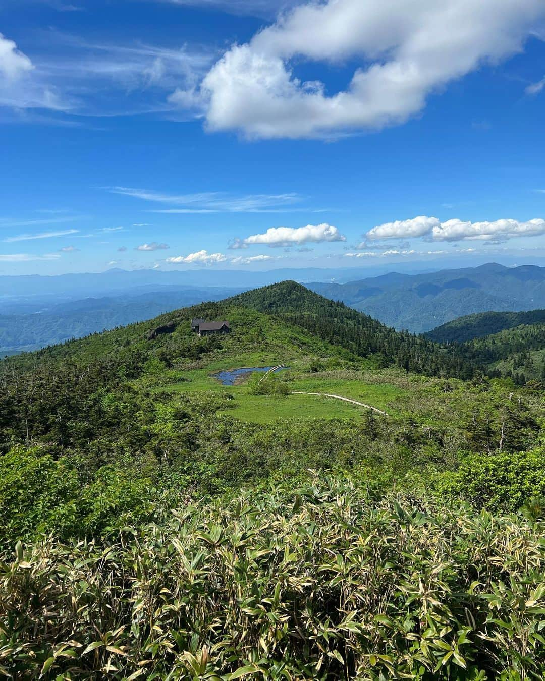 相場詩織さんのインスタグラム写真 - (相場詩織Instagram)「【北秋田市 森吉山⛰】 ⁡ 花の百名山でもある森吉山へ ハイキングに！ @kitaakita_city   ゴンドラからの景色も綺麗でしたが 一生懸命歩いた先に待っている絶景と 身体に触れるひんやりとした空気が最高でした✨ ⁡ 森吉山は紅葉、樹氷の時期も綺麗ですが ニッコウキスゲなどの美しい高山植物が 咲き乱れる夏もまた違った良さがあり とても美しかったです☺️ ⁡ 下山後の冷たいクロモジ茶も スッキリしていて美味しかったー🥰 ⁡ 今回はハイキングでしたが 次は登山用装備で山頂を目指したいと思います⛰ そのためにも引き続き日頃から足腰を鍛えねば🔥 ⁡ iNtimité by EYEVANのメガネ 私はお店でUVカットレンズにしてもらったので この夏大活躍しています👓 紫外線で目が充血してしまうから本当に助かります😭✨ ⁡ ⁡ #東北 #東北旅行 #東北PR局 #秋田 #森吉山 #ハイキング #アウトドア #登山 #メガネ女子 #メガネコーデ #バケハ」7月4日 19時46分 - shioriaiba0801