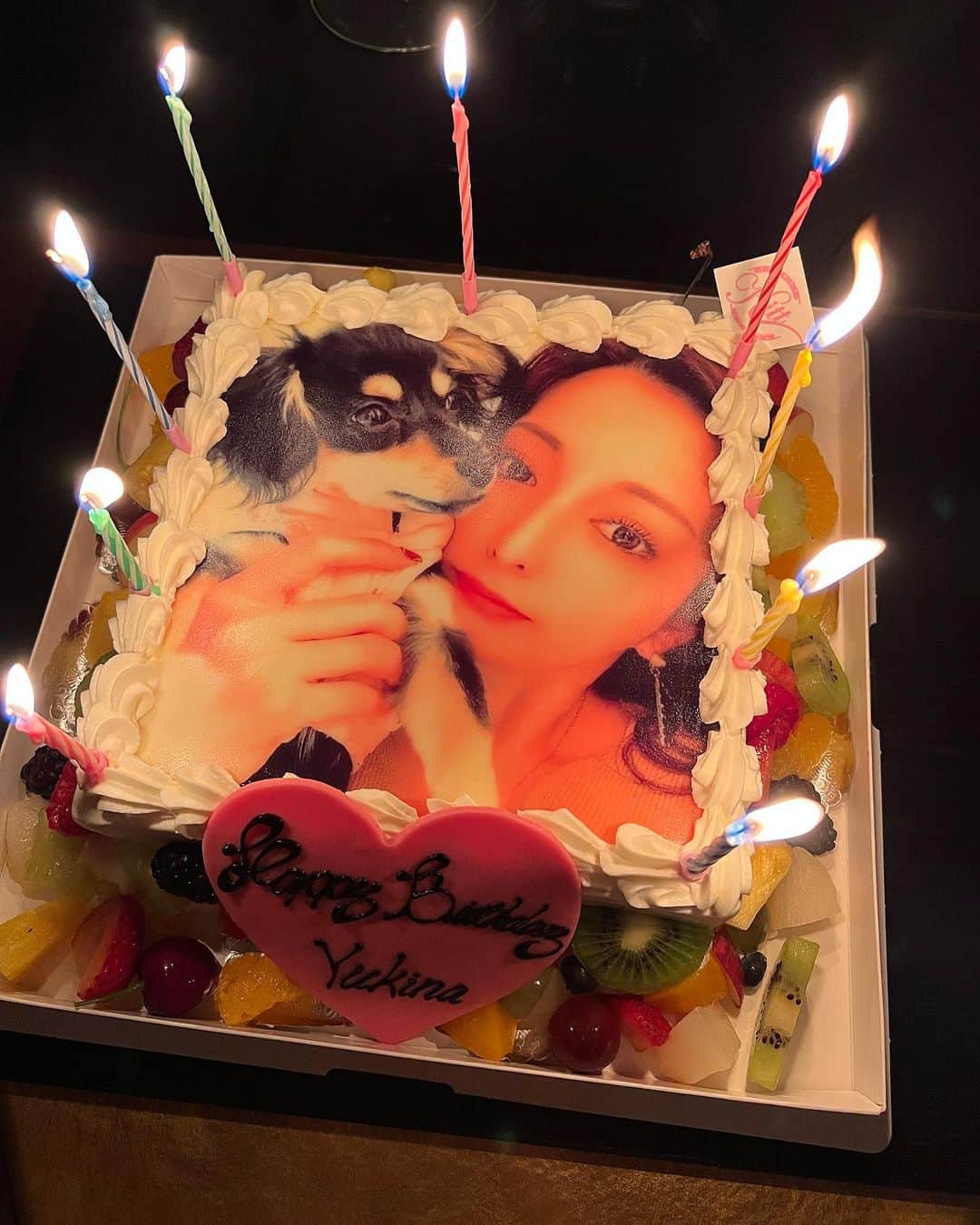 FukamizuYukina さんのインスタグラム写真 - (FukamizuYukina Instagram)「_ 𝐁𝐢𝐫𝐭𝐡𝐝𝐚𝐲 𝐄𝐯𝐞 𝐃𝐢𝐧𝐧𝐞𝐫🐶💖 ㅤㅤㅤㅤㅤㅤㅤㅤㅤㅤㅤㅤㅤ ㅤㅤㅤㅤㅤㅤㅤㅤㅤㅤㅤㅤㅤ いつもお世話になっているメンバーで シャンパン、日本酒、ワイン、紹興酒と 酒漬けしながらお食事した🍽🥂🍷🥃🍶 ㅤㅤㅤㅤㅤㅤㅤㅤㅤㅤㅤㅤㅤ ㅤㅤㅤㅤㅤㅤㅤㅤㅤㅤㅤㅤㅤ サプライズで大きい誕生日ケーキ出てきて 嬉しくて叫んだよね🥹😭🫣✨✨ ㅤㅤㅤㅤㅤㅤㅤㅤㅤㅤㅤㅤㅤ ㅤㅤㅤㅤㅤㅤㅤㅤㅤㅤㅤㅤㅤ 最高の誕生日お祝い感謝です🥰💖 ㅤㅤㅤㅤㅤㅤㅤㅤㅤㅤㅤㅤㅤ ㅤㅤㅤㅤㅤㅤㅤㅤㅤㅤㅤㅤㅤ #mybirthday #birthdaycake #cake #バースデーサプライズ #バースデーケーキ」7月5日 18時17分 - peitaro72
