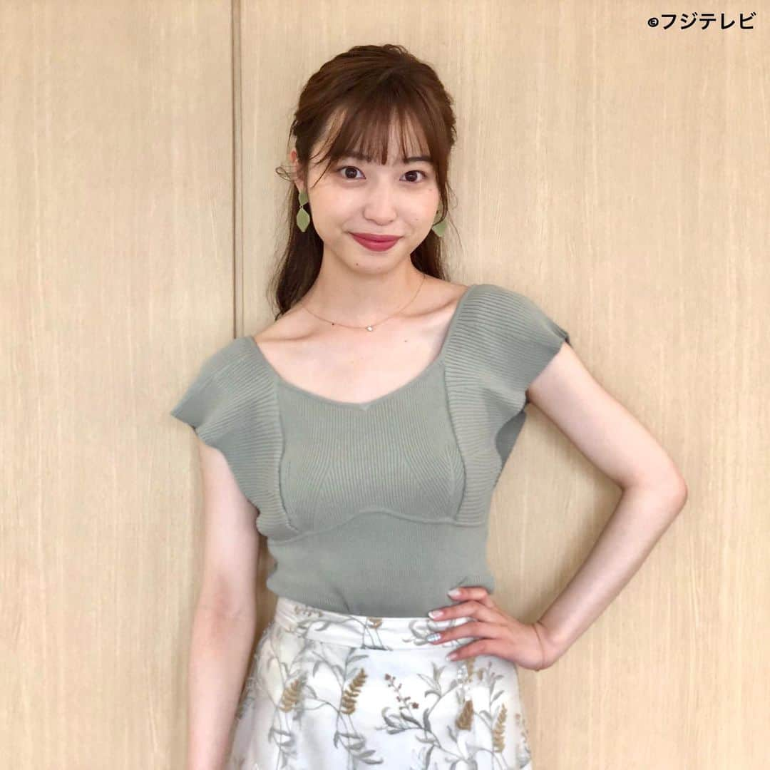 フジテレビ「めざましテレビ」さんのインスタグラム写真 - (フジテレビ「めざましテレビ」Instagram)「ファッション雑誌CanCamとコラボした お天気コーナー「きょう何着て行く？」 林佑香の毎日のコーデを紹介♪  ７月６日（水） 【今日のコーデ】　　 ・ニット→ @mercuryduo_com 　　５５００円 ・スカート→ @mercuryduo_com １万７６００円 ・靴→ @dianashoespress 　　　　　　　１万５９５０円 ・イヤリング→ @anemone_official 　　　　１７６０円    【コーデのポイント】 🌴ボタニカル刺繍を施したチュールスカートが ロマンティックなかわいさ❣️  エアリーかつ繊細な透け感に夏らしさも高まります✌️  一枚で存在感たっぷりなので リブニットでシンプルにまとめるのが好バランス😊✨         #めざましテレビ #きょう何着て行く？ #林佑香 #今日のコーデ #コーデ #CanCam #今日のファッション#ootd #きょう何着て行く？は月〜金朝6時22分ごろ放送📺  #ゆかちゃん #きれいめコーデ #きれいめカジュアル #大人コーデ #夏コーデ #オフィスカジュアル #上品コーデ #アナウンサー衣装」7月6日 18時50分 - mezamashi.tv