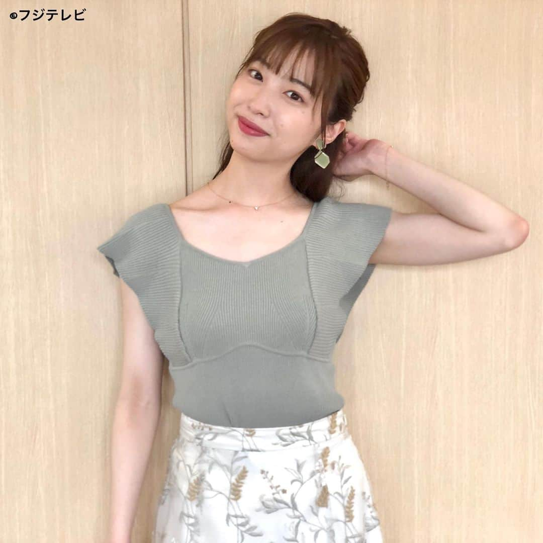 フジテレビ「めざましテレビ」さんのインスタグラム写真 - (フジテレビ「めざましテレビ」Instagram)「ファッション雑誌CanCamとコラボした お天気コーナー「きょう何着て行く？」 林佑香の毎日のコーデを紹介♪  ７月６日（水） 【今日のコーデ】　　 ・ニット→ @mercuryduo_com 　　５５００円 ・スカート→ @mercuryduo_com １万７６００円 ・靴→ @dianashoespress 　　　　　　　１万５９５０円 ・イヤリング→ @anemone_official 　　　　１７６０円    【コーデのポイント】 🌴ボタニカル刺繍を施したチュールスカートが ロマンティックなかわいさ❣️  エアリーかつ繊細な透け感に夏らしさも高まります✌️  一枚で存在感たっぷりなので リブニットでシンプルにまとめるのが好バランス😊✨         #めざましテレビ #きょう何着て行く？ #林佑香 #今日のコーデ #コーデ #CanCam #今日のファッション#ootd #きょう何着て行く？は月〜金朝6時22分ごろ放送📺  #ゆかちゃん #きれいめコーデ #きれいめカジュアル #大人コーデ #夏コーデ #オフィスカジュアル #上品コーデ #アナウンサー衣装」7月6日 18時50分 - mezamashi.tv