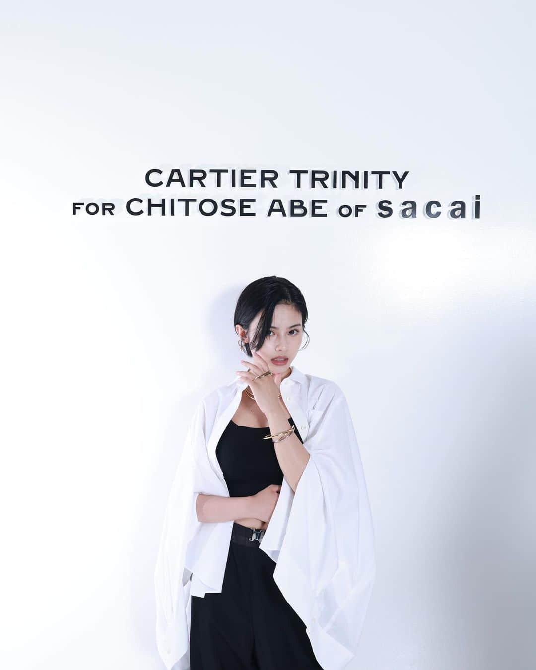 安齋星来さんのインスタグラム写真 - (安齋星来Instagram)「Cartier TRINITY FOR CHITOSE ABE OF sacai  ⠀ Cartier & sacaiの阿部千登勢 の対話によって生まれた 「トリニティ」の限定コレクション。  @cartier  @sacaiofficial  #CartierTrinityforChitoseAbeofsacai #カルティエトリニティ #Cartiertokyo #Cartier #sacai」7月6日 20時23分 - seiraanzai