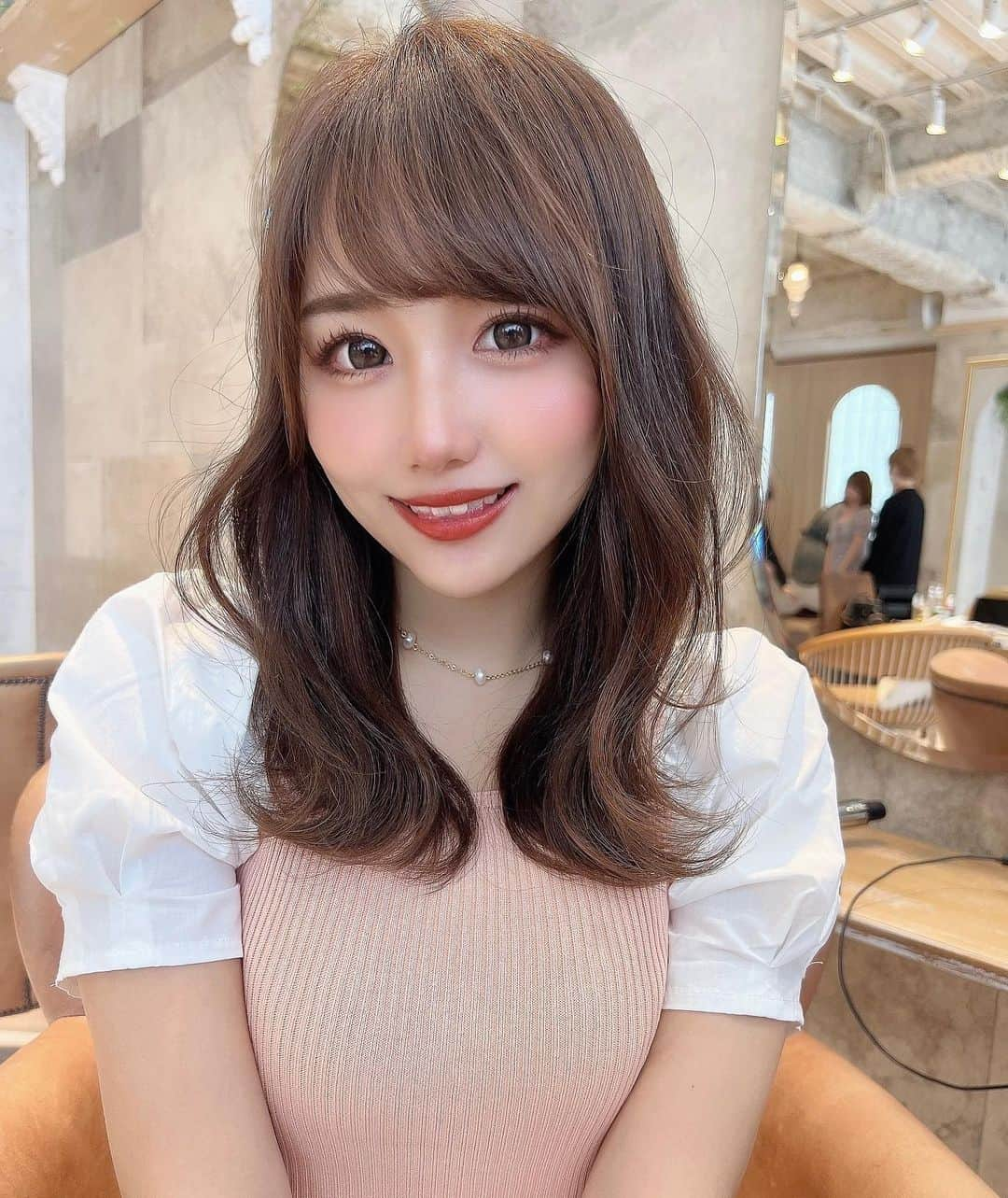 加藤里奈さんのインスタグラム写真 - (加藤里奈Instagram)「⋆ サロモ撮影〜🫧 @chiaki.sh ありがとうございました🌷 カラーもしてもらったよ❤︎  何枚目が好きー？🤫  #ootd #fashion #instafood #instagram  #hairstyle #outfit #code #instafashion  #ファッション #撮影 #ヘアスタイル #ヘア  #コーディネート #コーデ #今日の服  #サロンモデル #セミロング #セミロングヘア #ヘアカラー」7月6日 20時45分 - katoco0326