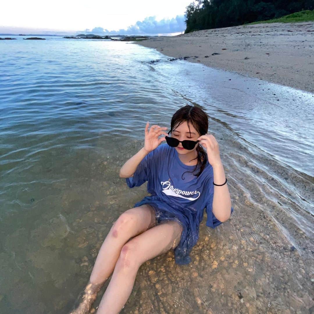 横田未来さんのインスタグラム写真 - (横田未来Instagram)「家の近くの海に散歩しよう思ったら いつの間にか泳いでた‪‪☺︎‬🫶🏼」7月6日 22時56分 - mirai_yokoda