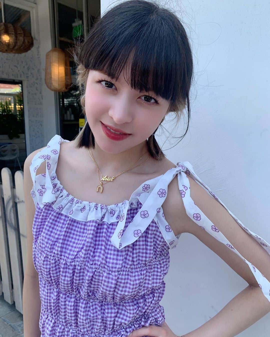 NMIXXさんのインスタグラム写真 - (NMIXXInstagram)「I hopped off the plane at LAX with a dream and a purple dress 🎶 #partyintheUSA #photobook #sneakpeak #LA #NMIXX #엔믹스 #릴리 #LILY」7月8日 18時55分 - nmixx_official