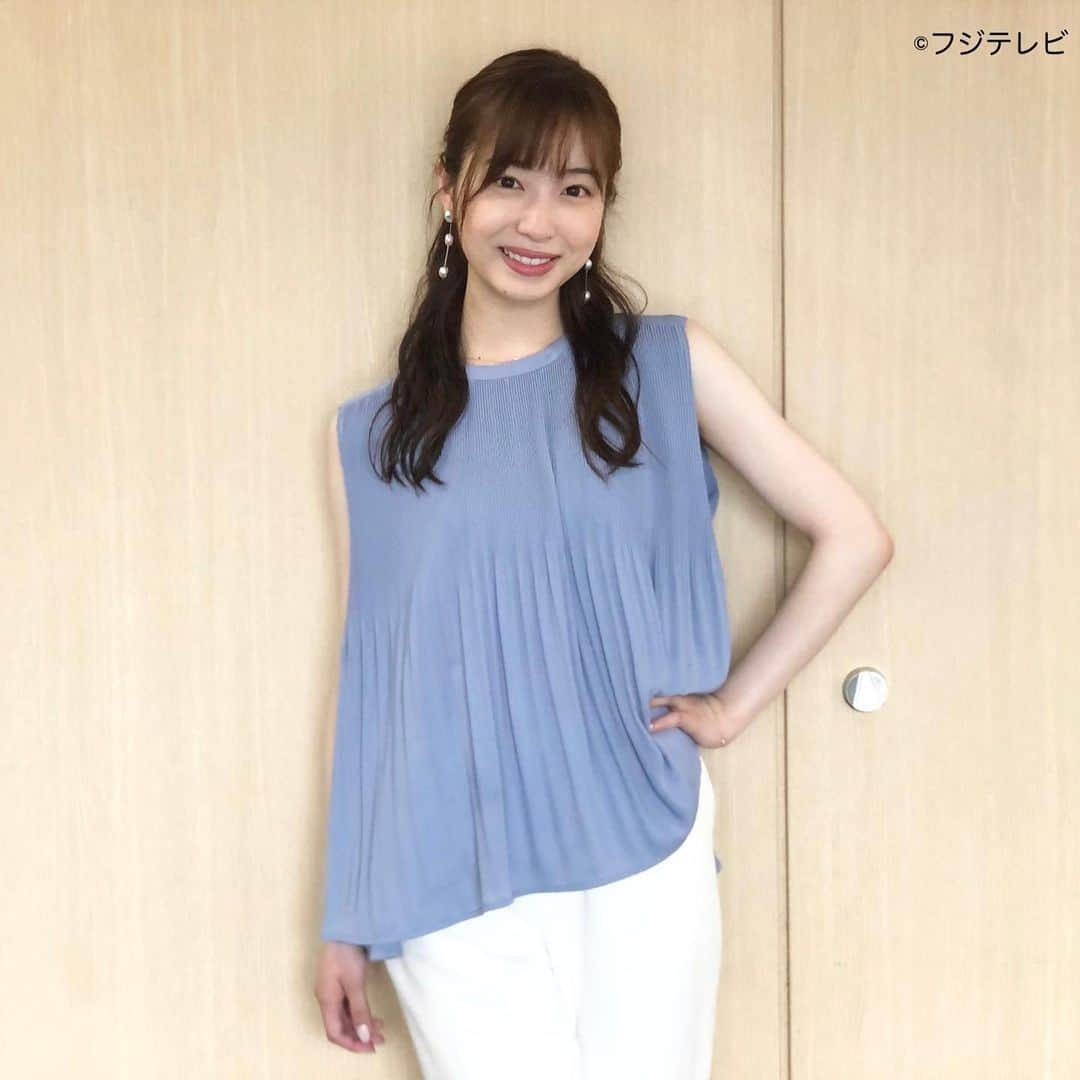 フジテレビ「めざましテレビ」さんのインスタグラム写真 - (フジテレビ「めざましテレビ」Instagram)「ファッション雑誌CanCamとコラボした お天気コーナー「きょう何着て行く？」 林佑香さんの毎日のコーデを紹介♪  7月11日（月） ★コーデ★ ・ワンピース　　@adastria_official <apart by lowrys>　１万１０００円 ・ボレロニット[ノースリーブニット付き]　　@mystrada_official １万６５００円 ・靴　　@kanematsu_official 　　１万９８００円  ・イヤリング　@mimi33_global 　２９７０円   ☆ポイント☆ 夏らしいカジュアル感を楽しめるメッシュニット🌻 キャミワンピに重ね着すると、簡単におしゃれが叶います✨ すっきり見えるように中のワンピースはストンとしたシルエットのものを選んでバランスよく💓  7月12日(火) ・ブラウス　@collage.official ９９００円　 ・パンツ　　@collage.official １万１０００円 ・靴　　　　@kanematsu_official 　２万９００円  ・イヤリング　@mimi33_global ２９７０円   ☆ポイント☆ ふんわり広がるプリーツブラウスで、きちんと見せつつ華やかに✨ 動くたびに揺れる軽やかな素材は、涼しくて着心地も快適です❗️ クリーンな白パンツを合わせた爽やか配色も、今の季節にぴったり🤍  #めざましテレビ #きょう何着て行く？ #林佑香 #今日のコーデ #コーデ #CanCam #今日のファッション#ootd #きょう何着て行く？は月〜金朝6時22分ごろ放送  #きれいめコーデ #きれいめカジュアル #大人コーデ #春コーデ #オフィスカジュアル #上品コーデ #アナウンサー衣装」7月13日 12時45分 - mezamashi.tv