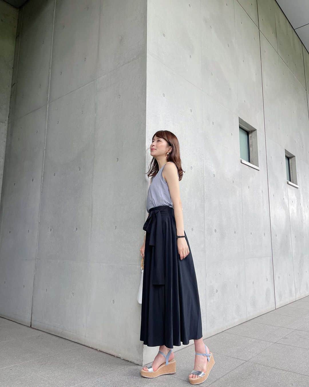 沖田愛加さんのインスタグラム写真 - (沖田愛加Instagram)「tops #uniqlo skirt #proportionbodydressing shoes#randa」7月13日 19時26分 - okita_aika