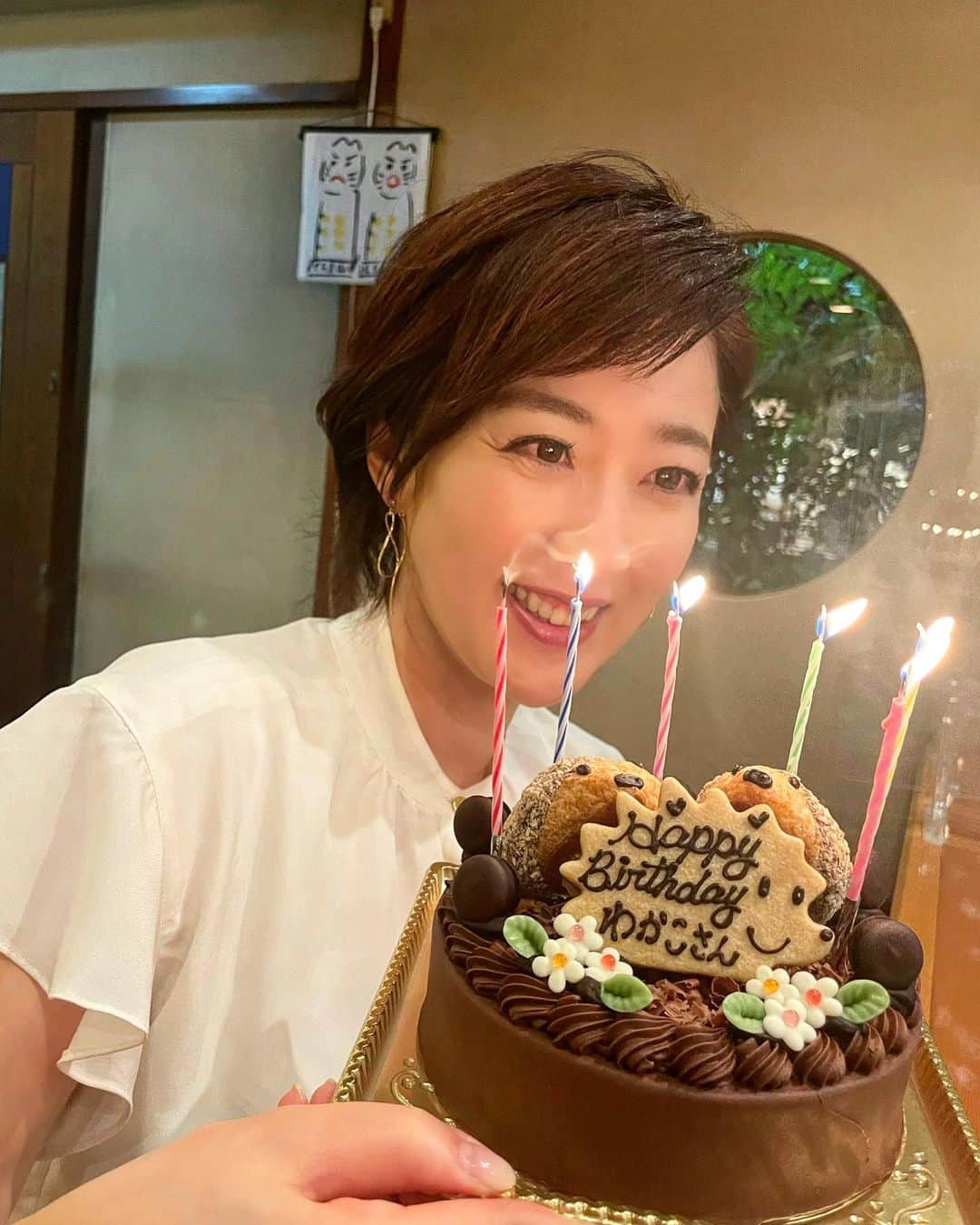 池尻和佳子さんのインスタグラム写真 - (池尻和佳子Instagram)「高鮨の皆さんがお祝いしてくれました😊  幸せな誕生日♪ケーキご馳走さまでした‼︎」7月13日 20時19分 - wakako_ikejiri_rkb