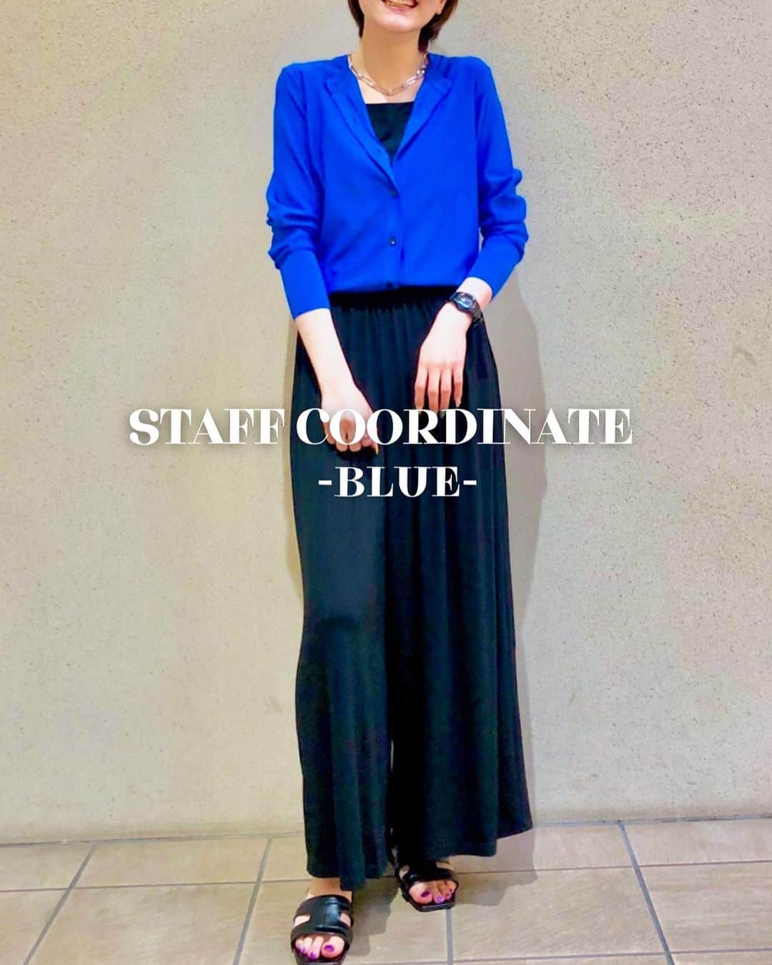 PLST（プラステ）さんのインスタグラム写真 - (PLST（プラステ）Instagram)「【STAFF COORDINATE】"BLUE" 今年の夏もトレンドカラーの"ブルー"。 この夏に挑戦したいブルーコーデを、スタッフコーデでPICK UP✔︎  ▶︎着こなし発見アプリ(@stylehint_official )で気になるスタッフをフォローして旬の着こなしをチェック！  着用アイテムの詳細は、画像をタップして頂き商品タグよりご覧頂けます。」7月14日 21時50分 - plst_official