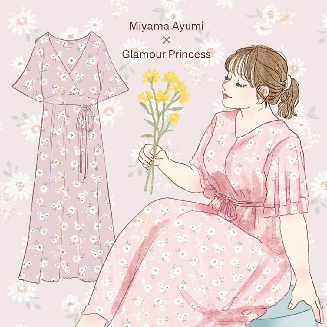 miya(ミヤマアユミ)さんのインスタグラム写真 - (miya(ミヤマアユミ)Instagram)「「Glamour Princess(グラマープリンセス)」より、本日発売されたルームウェアの花柄デザインと、イメージビジュアルを担当しました🌼  izumi BODY LABO様と3度目のコラボです。  今回もとっても素敵なサイトを作って頂いたので、是非のぞいてみてください💐  https://www.izumi-bf-labo.co.jp/smartphone/page20.html  憧れの生地デザイン、綺麗に仕上げて頂けて嬉しいです。  ご購入特典で、同じ柄のポーチが《先着100名様》にプレゼントされるそうです🎁  #artwork #art #illust #illustration #draw #illustrator #イラスト #イラストレーター #miyamaayumi #ミヤマアユミ #fashion #メイク #face #デジタルイラスト #ガールズイラスト #digitalart #イラストグラム #fashion #ファッション #ファッションイラスト #ファッションイラストレーション #ガールズイラスト #ルームウェア #花柄 #花柄ワンピース #部屋着 #プラスサイズ #プラスサイズコーデ #ぽっちゃりコーデ」7月15日 20時46分 - miya78pic