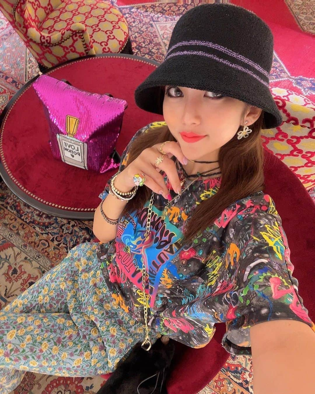 神谷麻美さんのインスタグラム写真 - (神谷麻美Instagram)「#ヒッピー fashion🧡🌼🧡🍄🧡✨  💖🧡🍄🌼💖🧡🍄🌼💖🧡」7月18日 19時04分 - asamice428