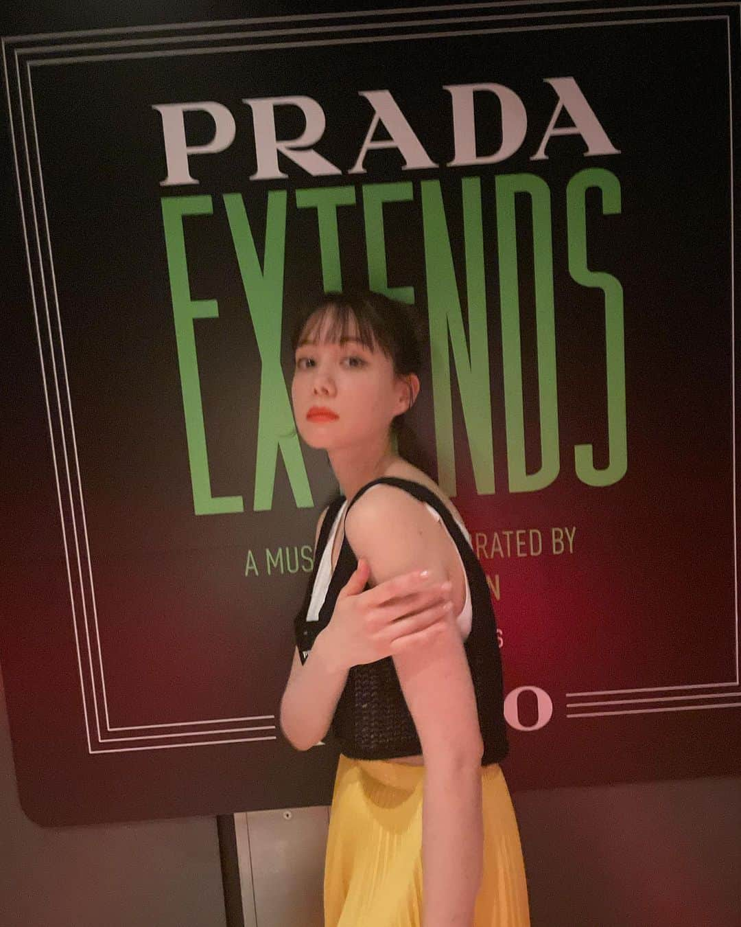 トリンドル玲奈さんのインスタグラム写真 - (トリンドル玲奈Instagram)「わくわく💛🖤  #pradaextends」7月22日 15時56分 - toritori0123