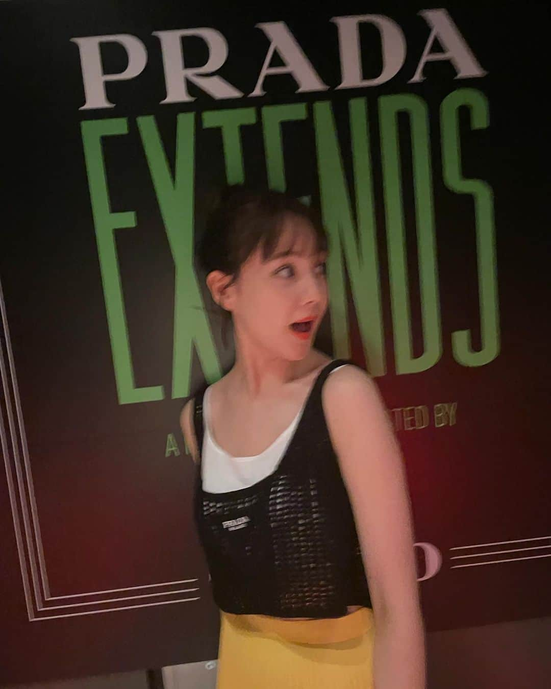 トリンドル玲奈さんのインスタグラム写真 - (トリンドル玲奈Instagram)「わくわく💛🖤  #pradaextends」7月22日 15時56分 - toritori0123