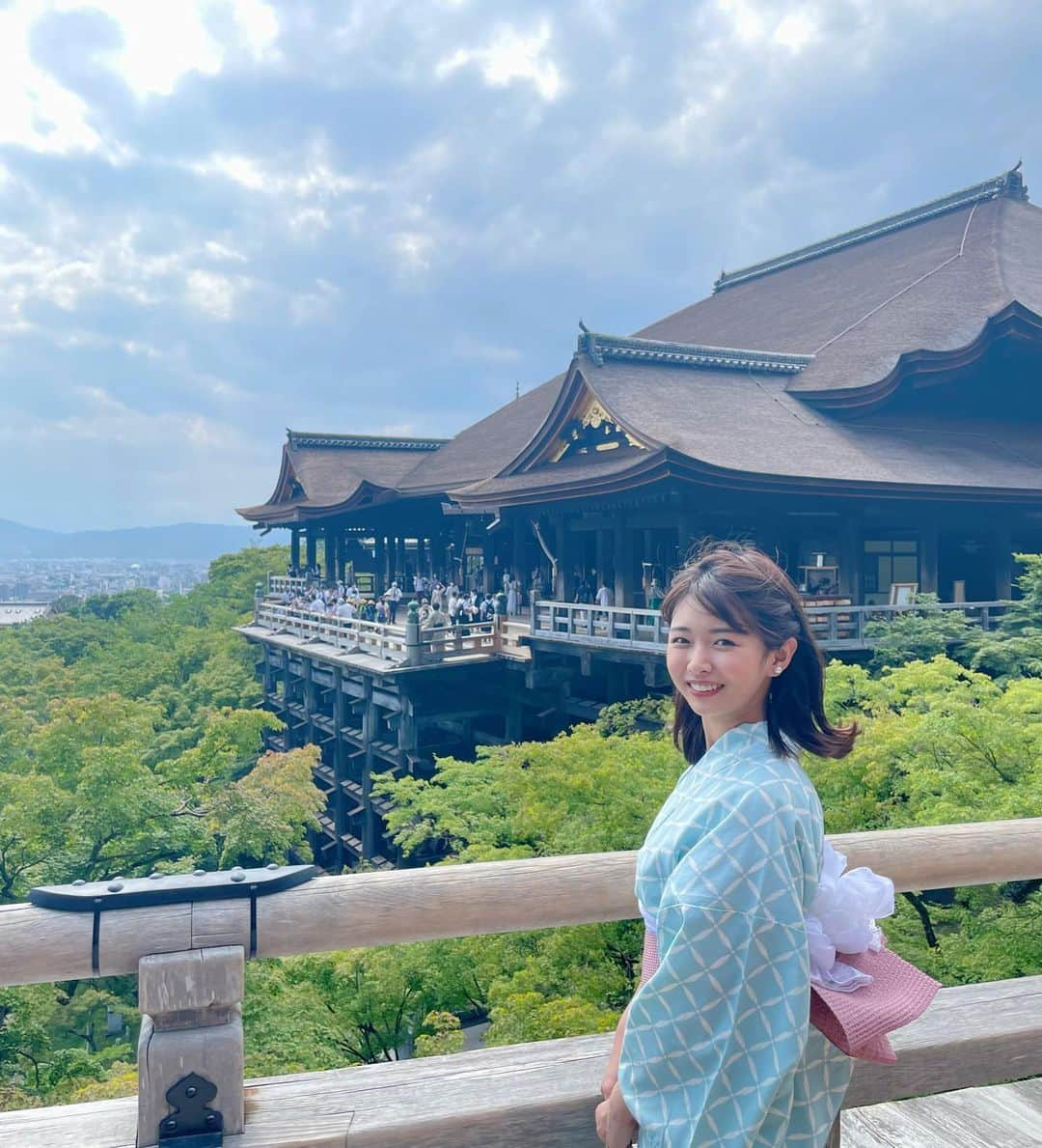 角田奈緒子さんのインスタグラム写真 - (角田奈緒子Instagram)「👘 先月、弾丸で母と清水寺に✨ 猛暑の京都でした  #京都 #京都観光 #京都旅行  #清水寺 #浴衣 #和装」7月23日 20時23分 - naokoon1122