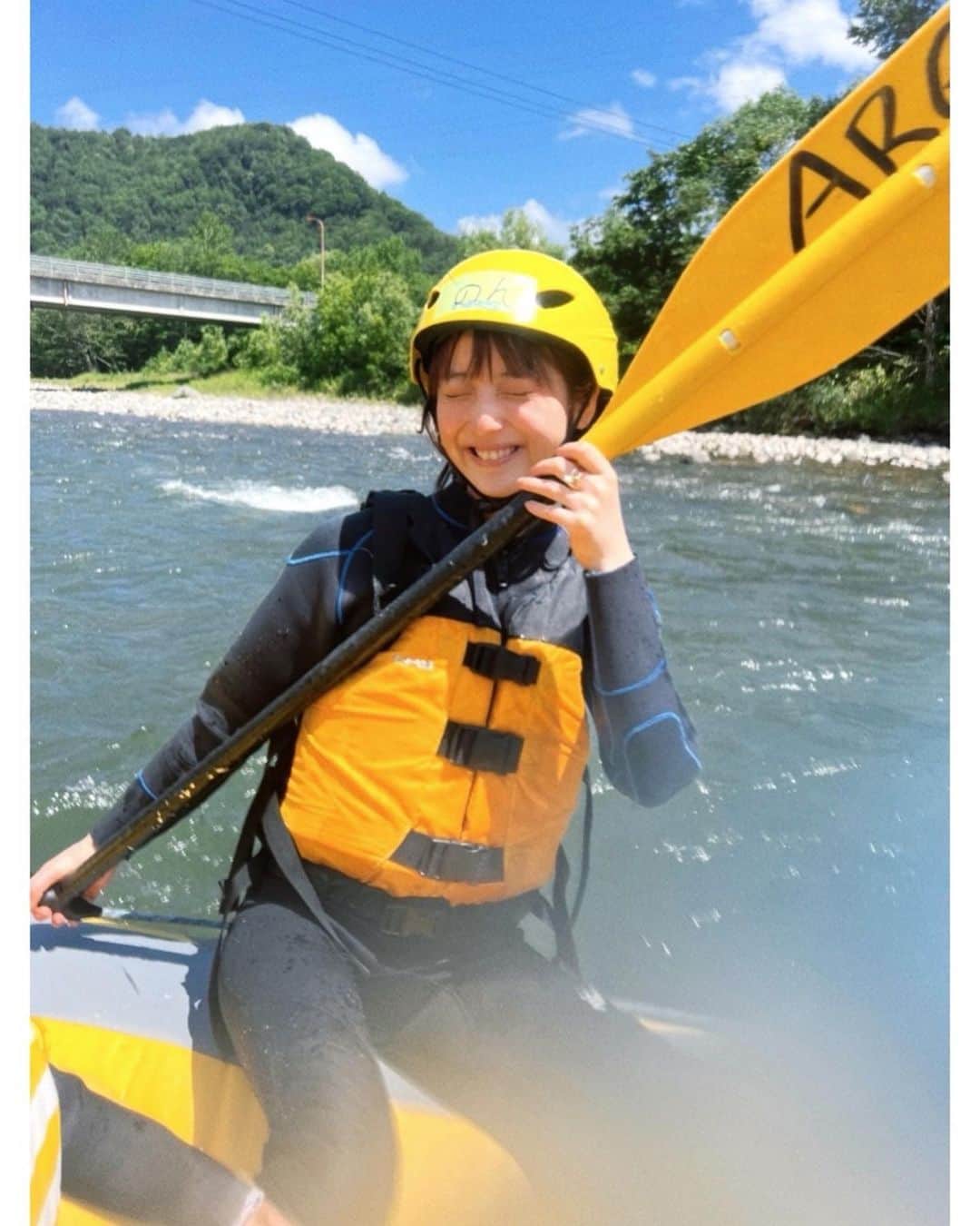 佐々木希さんのインスタグラム写真 - (佐々木希Instagram)「ラフティング🚣‍♀️ 最高でした！！！  #北海道」7月26日 12時22分 - nozomisasaki_official