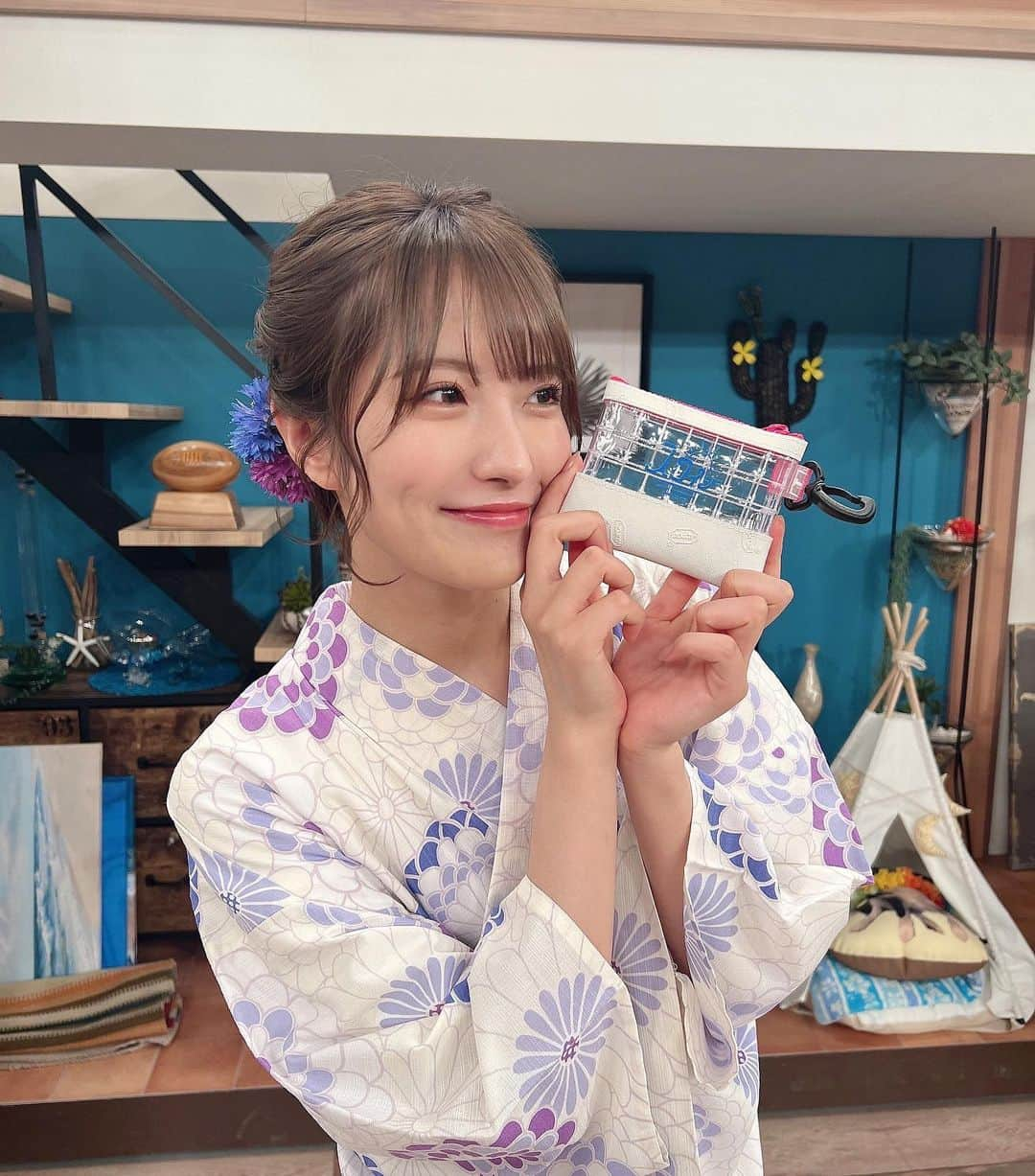 小嶋花梨さんのインスタグラム写真 - (小嶋花梨Instagram)「⁡ #スロイジ で浴衣着させていただきました〜✨ ⁡ エルフさんとご一緒させて頂けたのも 凄く嬉しかったです🫣🤍 ⁡ ⁡ #浴衣 #浴衣ヘアアレンジ」7月27日 17時07分 - nmb_kojima_48