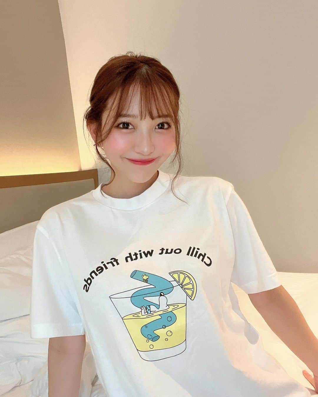 COCOさんのインスタグラム写真 - (COCOInstagram)「暑すぎてUNIQLOでＴシャツ買った👼 スヌーピーさんが飲み物に浸ってる🏖 #UNIQLO #ユニクロ #プチプラ」7月27日 18時46分 - coco_coco000