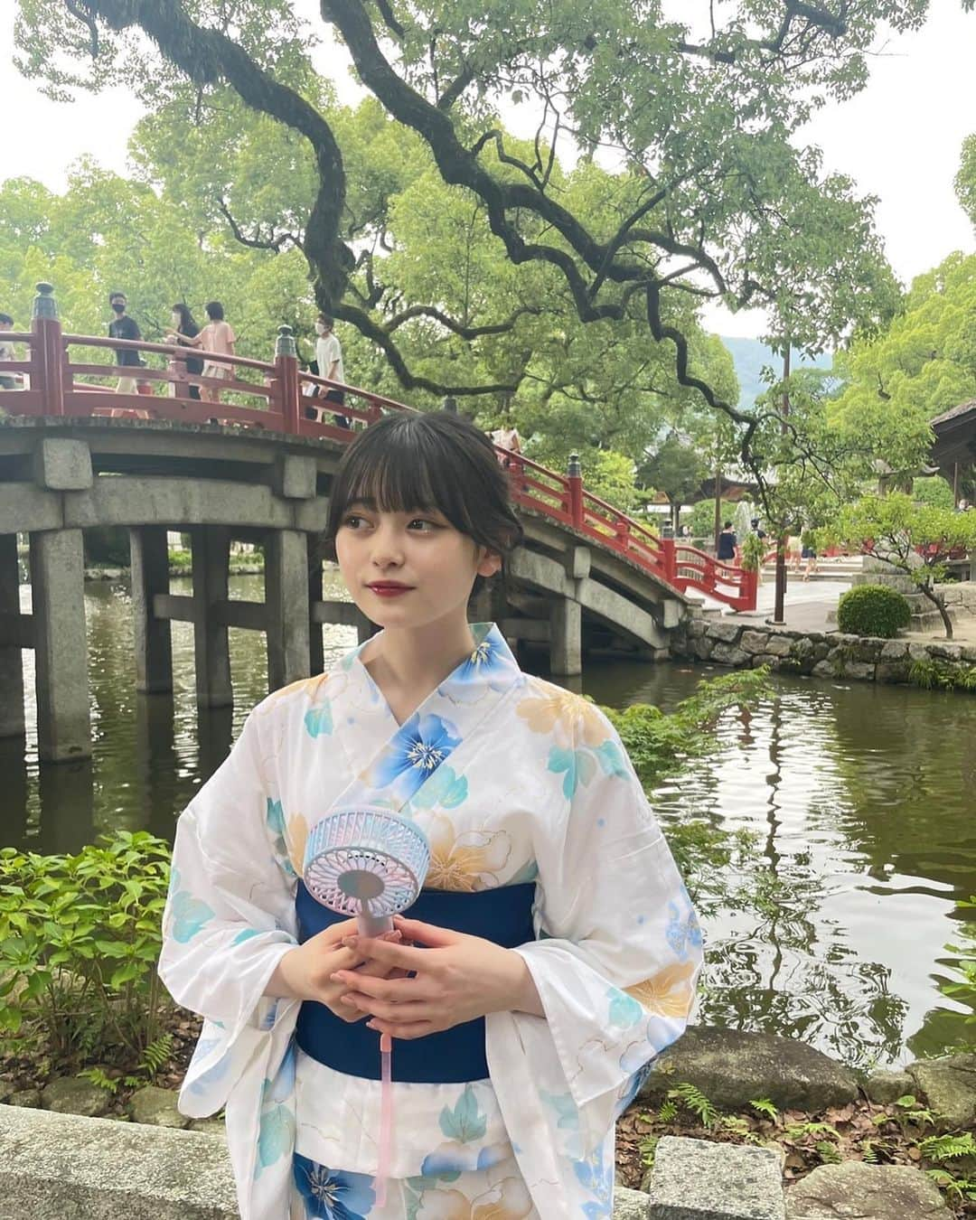 高比良由菜さんのインスタグラム写真 - (高比良由菜Instagram)「・ この前大宰府天満宮にいってきました⛩♡⃛  かわいい浴衣着れて この日はるんるんでした🎐  ∴∵∴ ୨୧ ∴∵∴ ୨୧ ∴∵∴ ୨୧ ∴∵∴  #高比良由菜#ゆなな#ニコモ#ニコラ#太宰府天満宮#夏休み#06#浴衣」7月28日 18時54分 - yuna_takahira_official