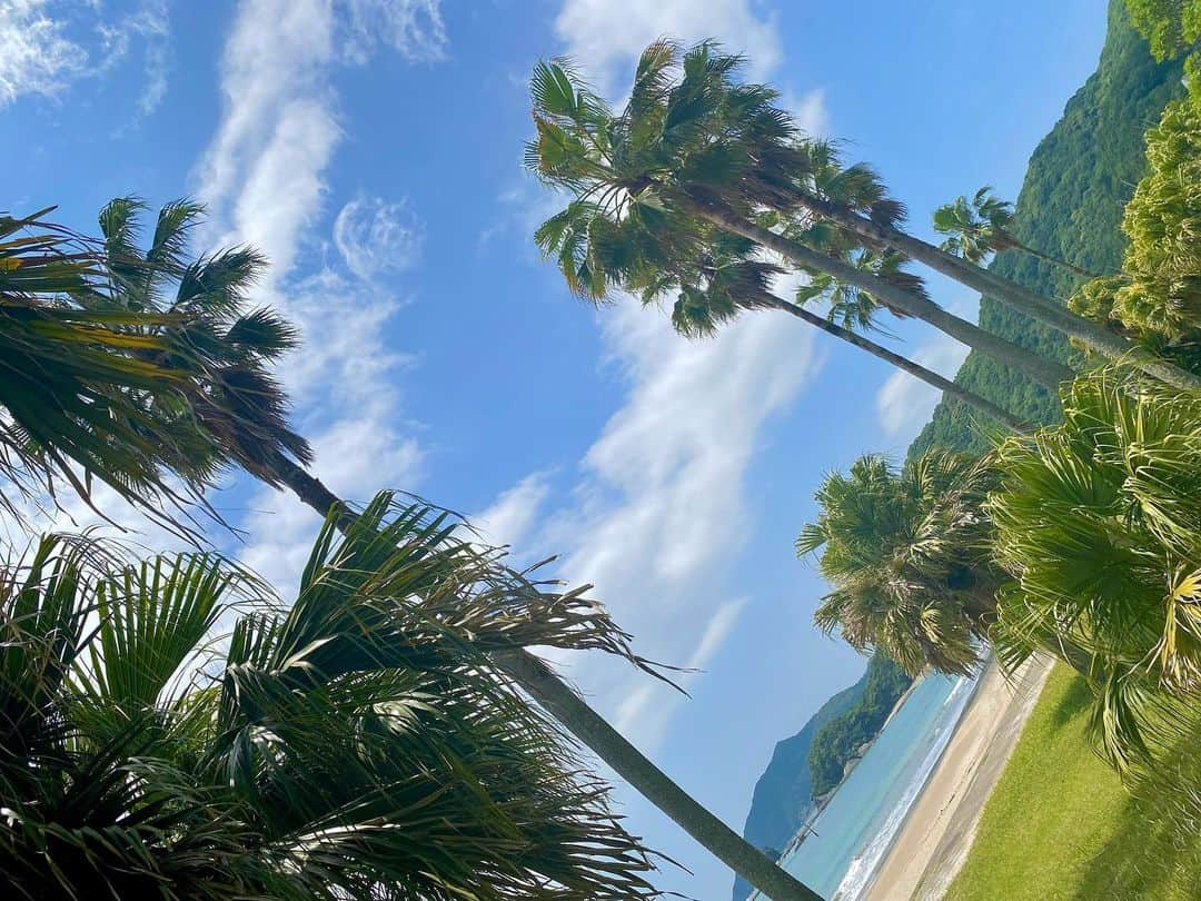 酒井瞳さんのインスタグラム写真 - (酒井瞳Instagram)「夏の空🌈  宮崎は快晴率１位の県だよ☀️✨  青空が良く出てるってことだね😊  今回の宮崎滞在中は本当に天気に恵まれて  お祭り・撮影・ロケで最高に日焼けしたぜ🤣☀️  よしっ✊今日から東京‼️  東京に帰っても夏のアイドル最大のイベント #TIF が待ってますなぁ〜😁✨  現役アイドルの素敵な魅力を発見してきますね😊❤️  その様子は #showroom で配信されますので来れない方は見てくださいねー😆‼️  #宮崎 #延岡 #下阿蘇ビーチ #宮崎観光 #延岡観光 #快晴 #☀️ #夏空」7月29日 7時07分 - s.sakaihitomi