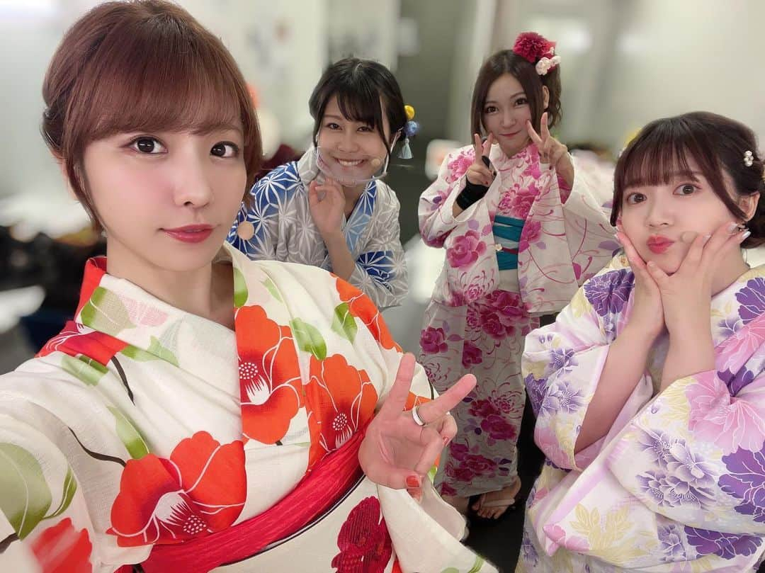 愛美さんのインスタグラム写真 - (愛美Instagram)「ぽぴ浴衣🌟  #浴衣 #バンドリ #ポピパ #bangdream #poppinparty #バンドリ夏祭り」8月3日 22時32分 - aimin_official