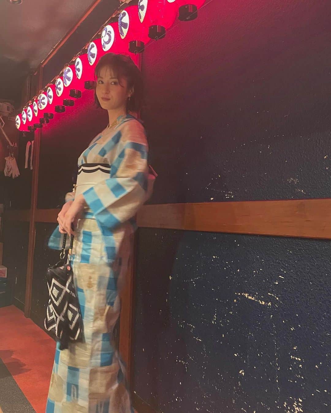 松本若菜さんのインスタグラム写真 - (松本若菜Instagram)「浴衣。  よーく見るとカゴバックの柄❤️  きゃわたん😍  👘💎タグ付けしてます🏷」8月5日 8時29分 - matsumoto_wakana