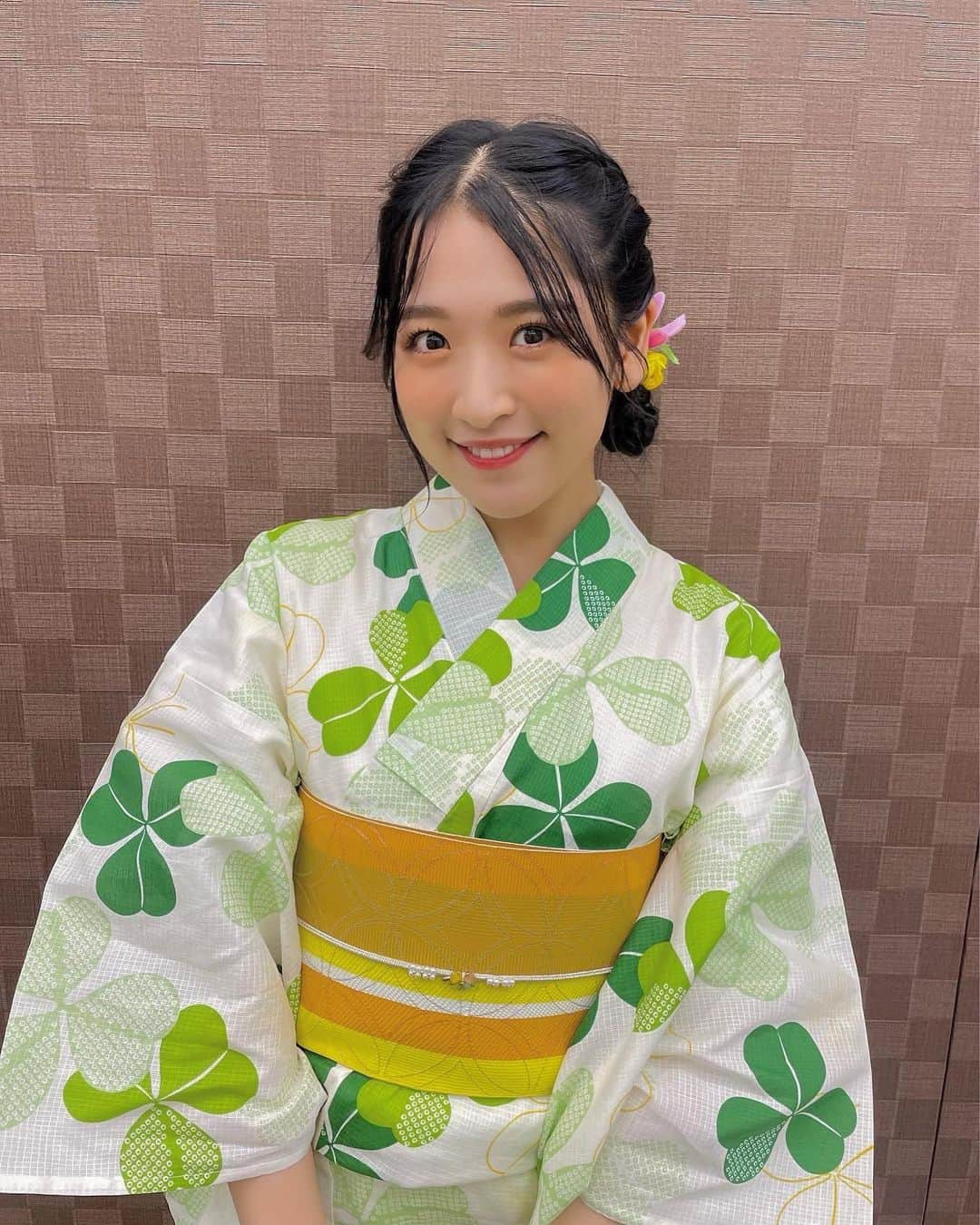 小野瑞歩さんのインスタグラム写真 - (小野瑞歩Instagram)「夏のつばきの個別は今年も浴衣day in大阪🍀  楽しい時間をありがとうございました🤍 また会えますように！  #今日の浴衣どうですか😙 #よつばをさがせ  #浴衣 #つばきファクトリー #tsubaki_factory #小野瑞歩」8月7日 21時08分 - mizuho_ono.official