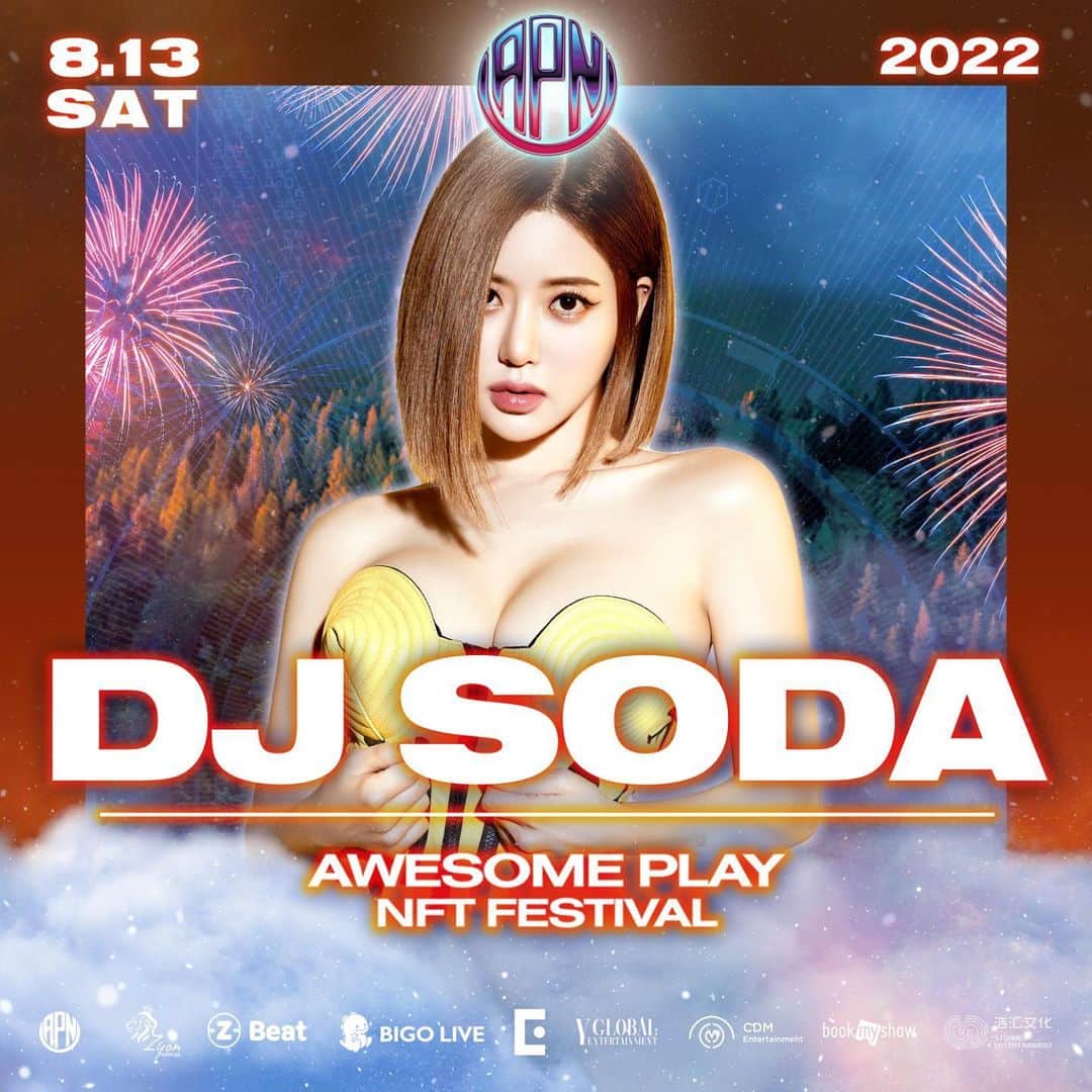 Dj Sodaさんのインスタグラム写真 - (Dj SodaInstagram)「🍾BIGO LIVE × AWESOME PLAY FESTIVAL  August 13th (Sat) to 14th (Sun) will be transmitted worldwide through BIGO LIVE and metaverse Z-Planet🤳  https://www.theconcert.com/concert/1655」8月7日 22時40分 - deejaysoda
