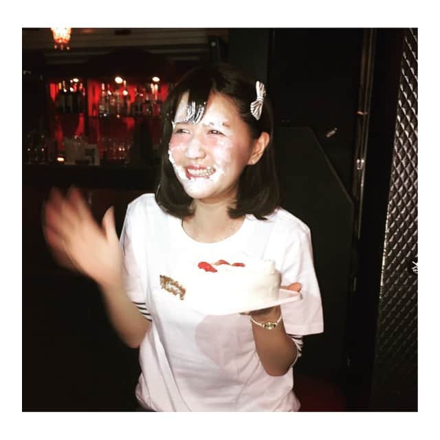 河西里音さんのインスタグラム写真 - (河西里音Instagram)「人生初の顔面ケーキw  #初体験#顔面ケーキ#お誕生日祝い」5月21日 23時19分 - rion_kasai