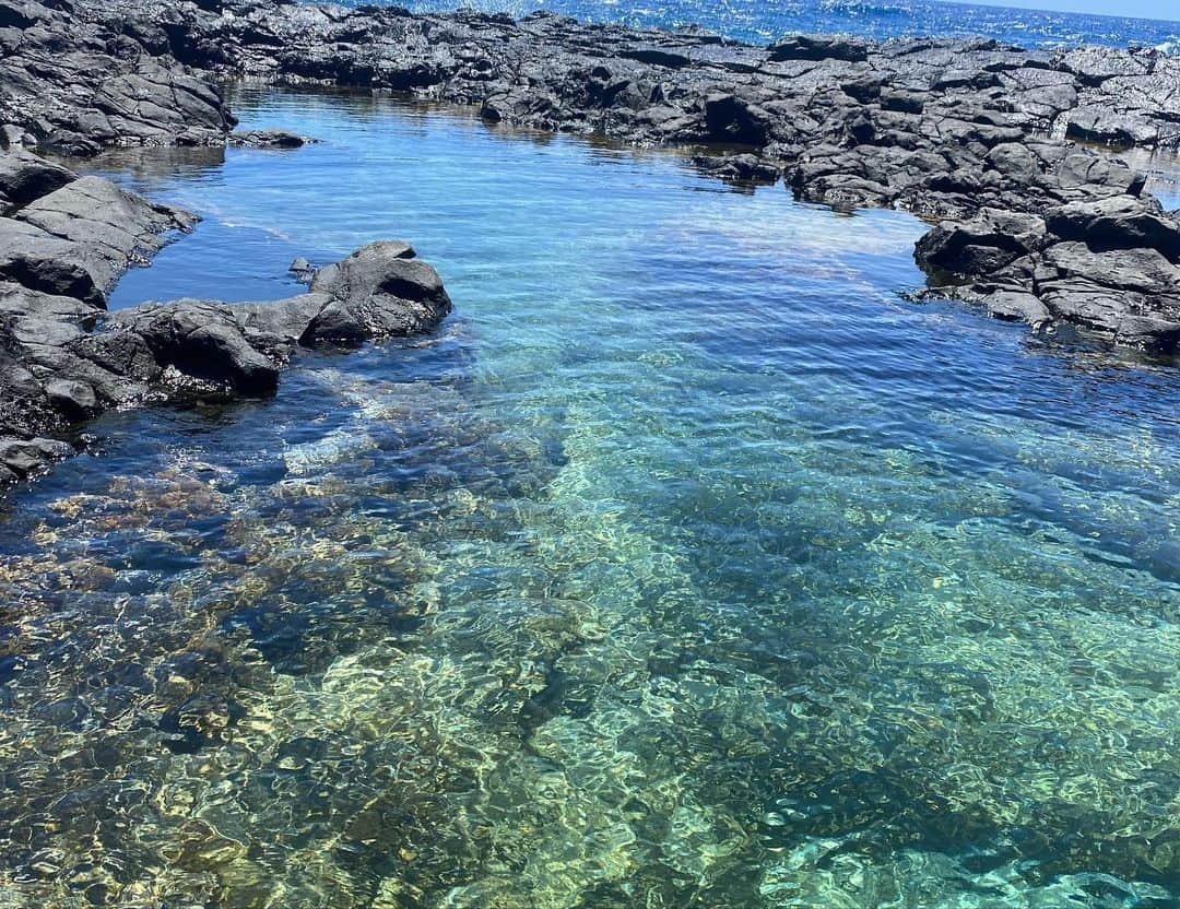 高嶋ちさ子さんのインスタグラム写真 - (高嶋ちさ子Instagram)「息子に付き合い、ゴルフ三昧 @kapoleigolfclub  @honolulu.cc  本当に上手にならんので、そろそろやめようかと… 百恵ちゃんがマイクを置いて引退した時のように、達成感を持ってやめたかったけど、キリがない。 ハワイのコーチは爽やかイケメンのカハラ君！  昨日はハイキング#makapuulighthouse  舐め腐ってたけど、めっちゃ辛かった😭 道を散々登ってから崖を下ると、そこには素晴らしい天然プールが！！ このコースオススメです！子供達は水着を着てましたが、私は思わず服のまま飛び込みました。小学生男子のようなもうすぐ54歳。  #インスタをYahooニュースで取り上げないで！ #ヤフコメってマジでやな感じ #じゃあみるな #怖いもの見たさ #アホか」8月9日 13時00分 - chisakotakashima