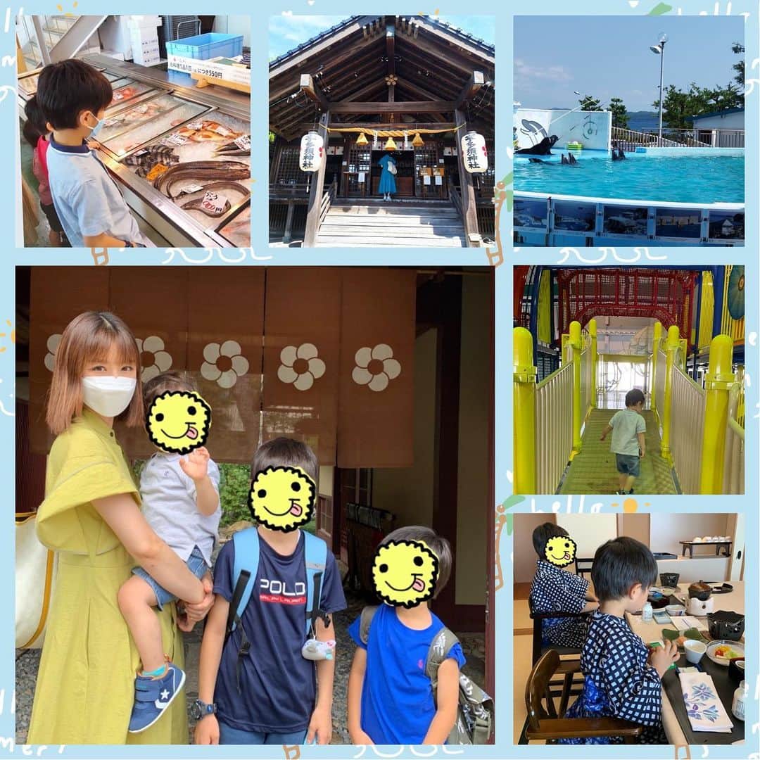 小倉優子さんのインスタグラム写真 - (小倉優子Instagram)「二泊三日で、石川県に行ってきました✨✨  小松空港に着きましたら、石川県出身のママ友が色々と案内してくれました🙏🏻💕  美味しいご飯もいただき、子供達も楽しかった〜と喜んでくれていて 大変でしたが、 貴重な経験ができました❣️❣️  最後、空港の目の前の航空プラザにアスレチックがあり飛行機に乗る直前まで遊び尽くせました✈️⭐︎  旅行中は、子供達が起きる前と起きた後で一日四時間しか勉強できなかったので😅 今日からまた集中して残り頑張っていきます❗️❗️❗️  石川県は、やっぱりお魚が美味しくて 牡蠣も本当に美味しかったです💕」8月10日 8時48分 - ogura_yuko_0826