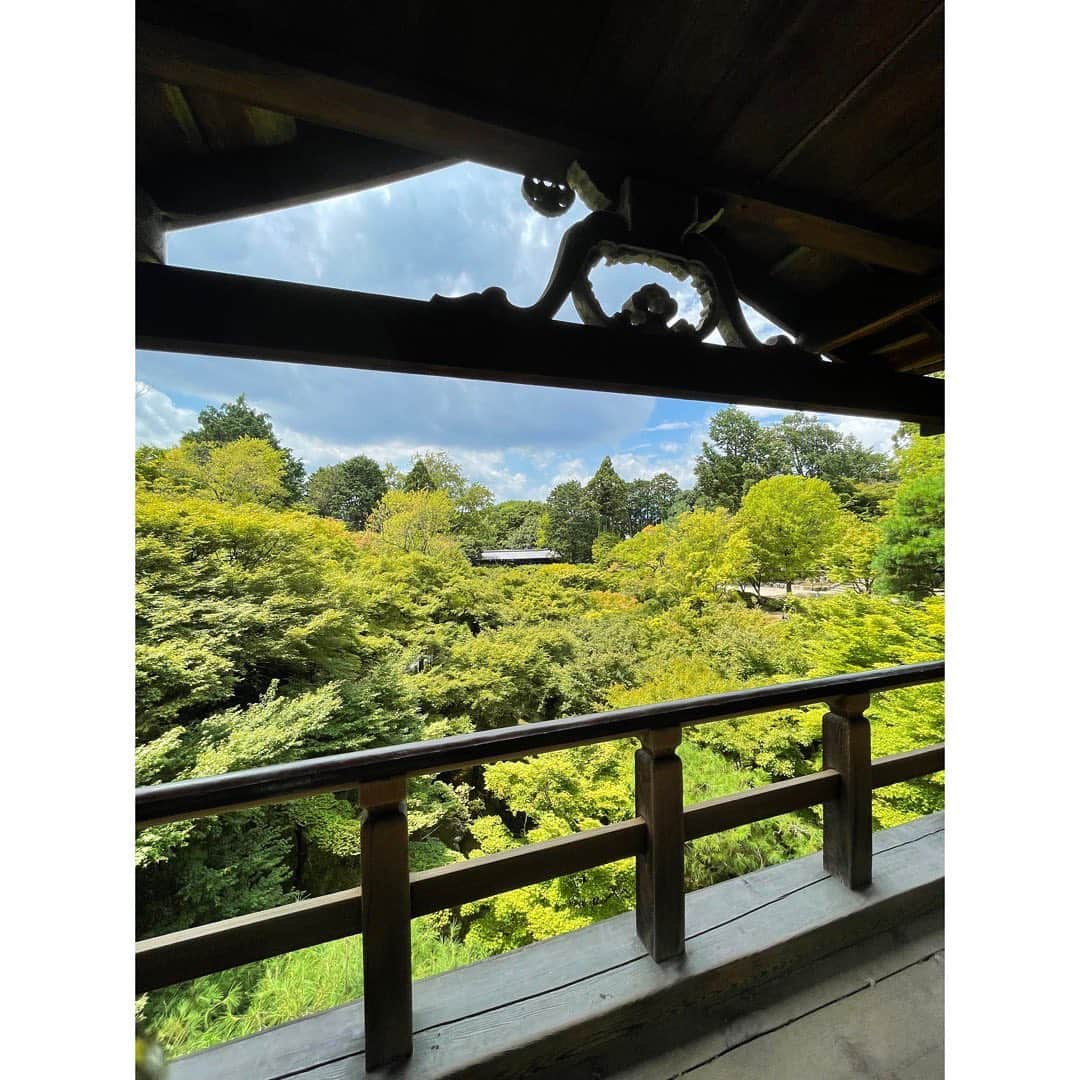 宇賀なつみさんのインスタグラム写真 - (宇賀なつみInstagram)「. . 口を開けば、暑い。 そんな時に必要な風景ってなんだろう… . 真夏の京都で、 京都ならではの涼を見つける旅をしてきました。 . 影からのぞむ名庭や、風吹き抜ける参道。 クーラーがないことを忘れて、 ついつい長居してしまったり… . 東福寺では『風の涼』建仁寺では『影の涼』を楽しみ、 五感が研ぎ澄まされました。 . 『京の涼さがしチケット』で、 涼スイーツを楽しむこともできます。 私は伊藤久右衞門の抹茶パフェアイスバーにしました!! . . 各社寺の開催期間など、 詳しくは【京の涼さがし】で検索してみてくださいね。 . . #そうだ京都行こう  #京の涼さがし  #風鈴  #風車  #pr」8月10日 11時59分 - natsumi_uga