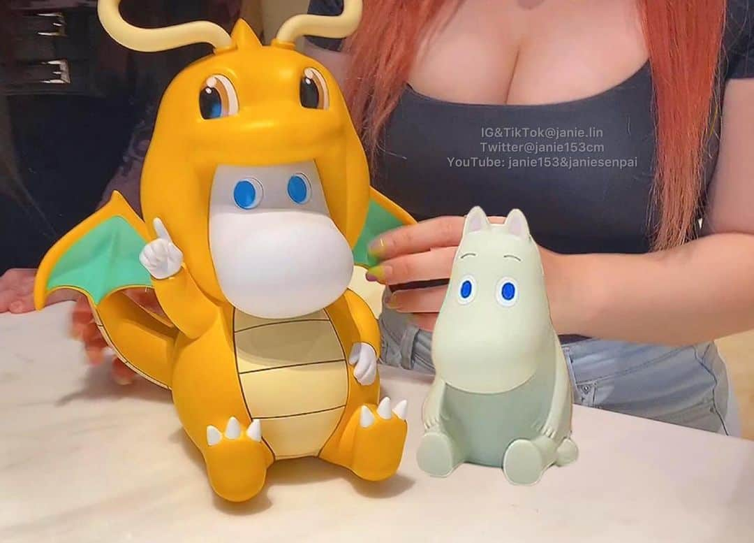 泥泥林さんのインスタグラム写真 - (泥泥林Instagram)「Dragonite or Moomin? 🤣 這是色違快龍還是嚕嚕米？  嚕嚕米真的有夠可愛😆 本集YT出現巨量嚕嚕米～ 盧米今天在影片裡也會跟大家講話喔（？ 郭鬼鬼 Angela 鬼粉、泥粉、盧米粉們 快去看起來🤣🤣🤣 連結放限動！  New video on YouTube🔍宅泥日常JanieSenpai」8月10日 22時28分 - janie.lin