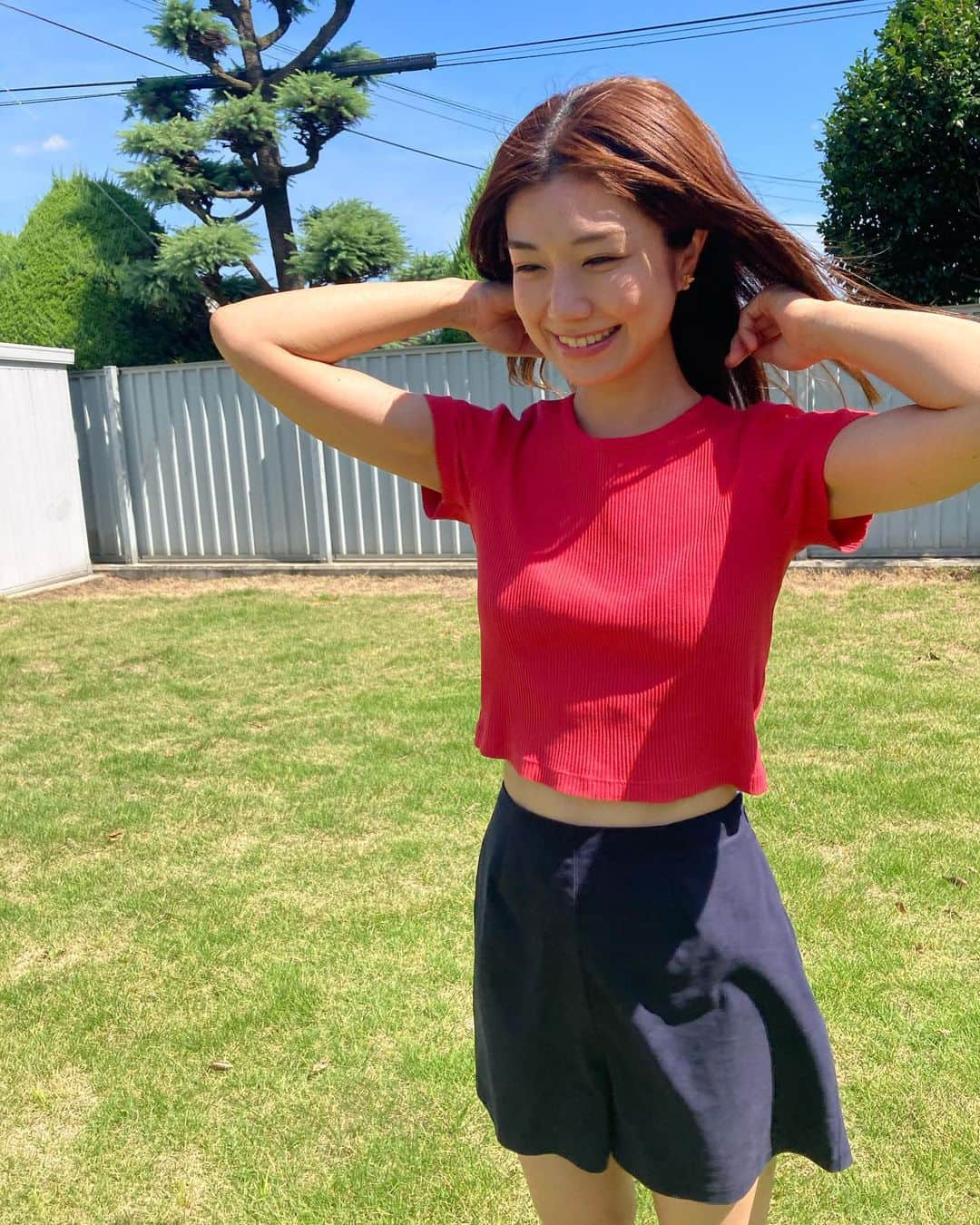 藤木由貴さんのインスタグラム写真 - (藤木由貴Instagram)「今日も撮影で気持ち良すぎるお天気でした〜🌞✨ みんなはどんな1日だったかな？」8月10日 22時48分 - yuki.grm