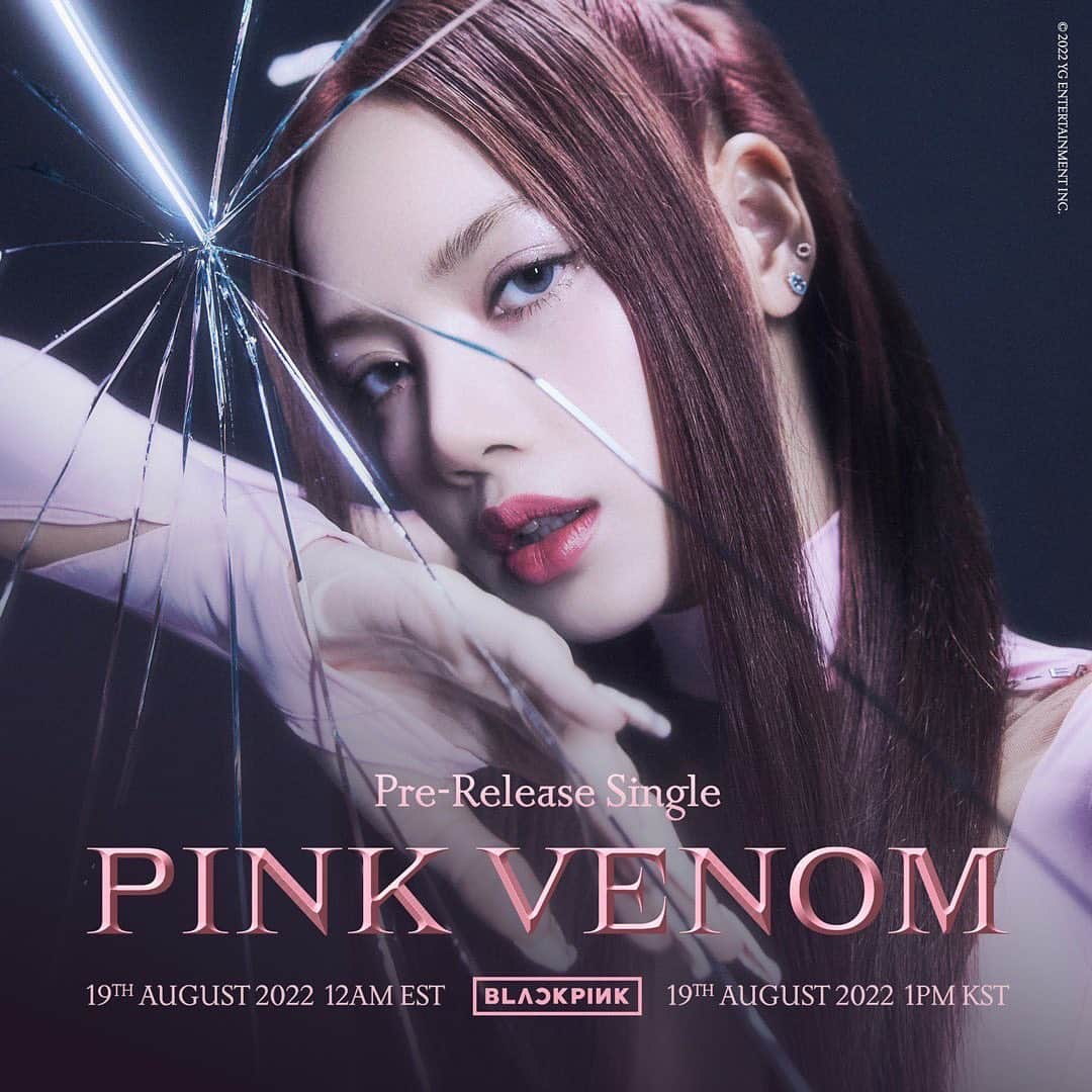 ロゼさんのインスタグラム写真 - (ロゼInstagram)「💕🕷 PINK VENOM 🕷💕  19th August 12AM EST, 1PM KST  •  #BLACKPINK #블랙핑크 #JISOO #지수 #JENNIE #제니 #ROSÉ #로제 #LISA #리사 #PreReleaseSingle #PinkVenom #TitlePoster #20220819_12amEST #20220819_1pmKST #Release #YG」8月11日 0時11分 - roses_are_rosie