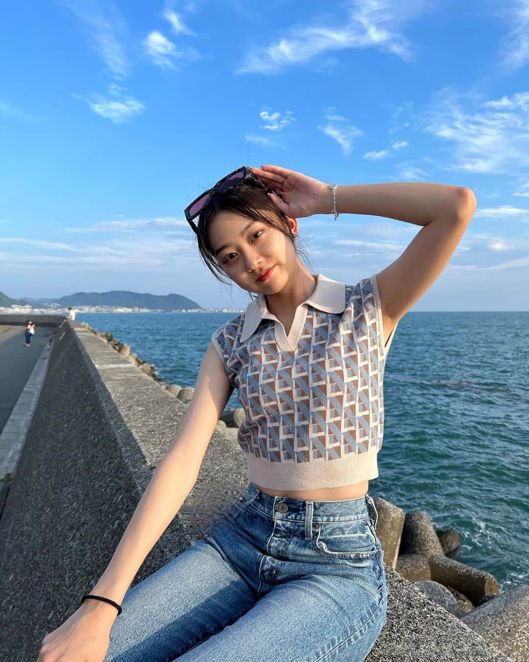 水戸由菜さんのインスタグラム写真 - (水戸由菜Instagram)「・ 🌊  ポニーテール🐴」8月14日 20時12分 - yuna_3047