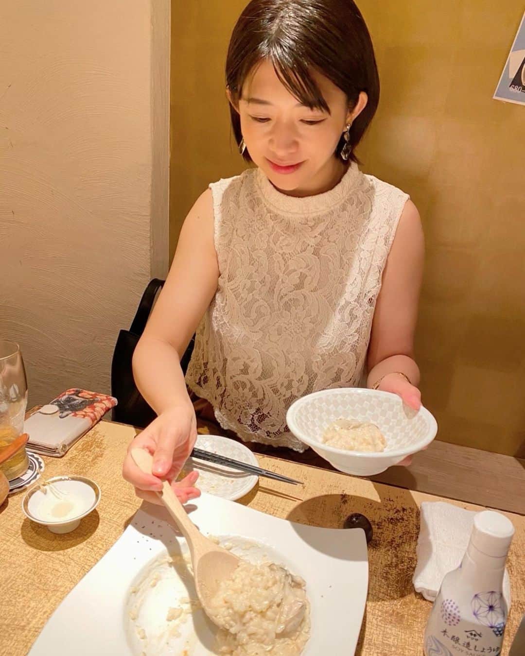 範田紗々さんのインスタグラム写真 - (範田紗々Instagram)「この前、牡蠣を食べに行ったときの😋」8月15日 1時54分 - handa_sasa