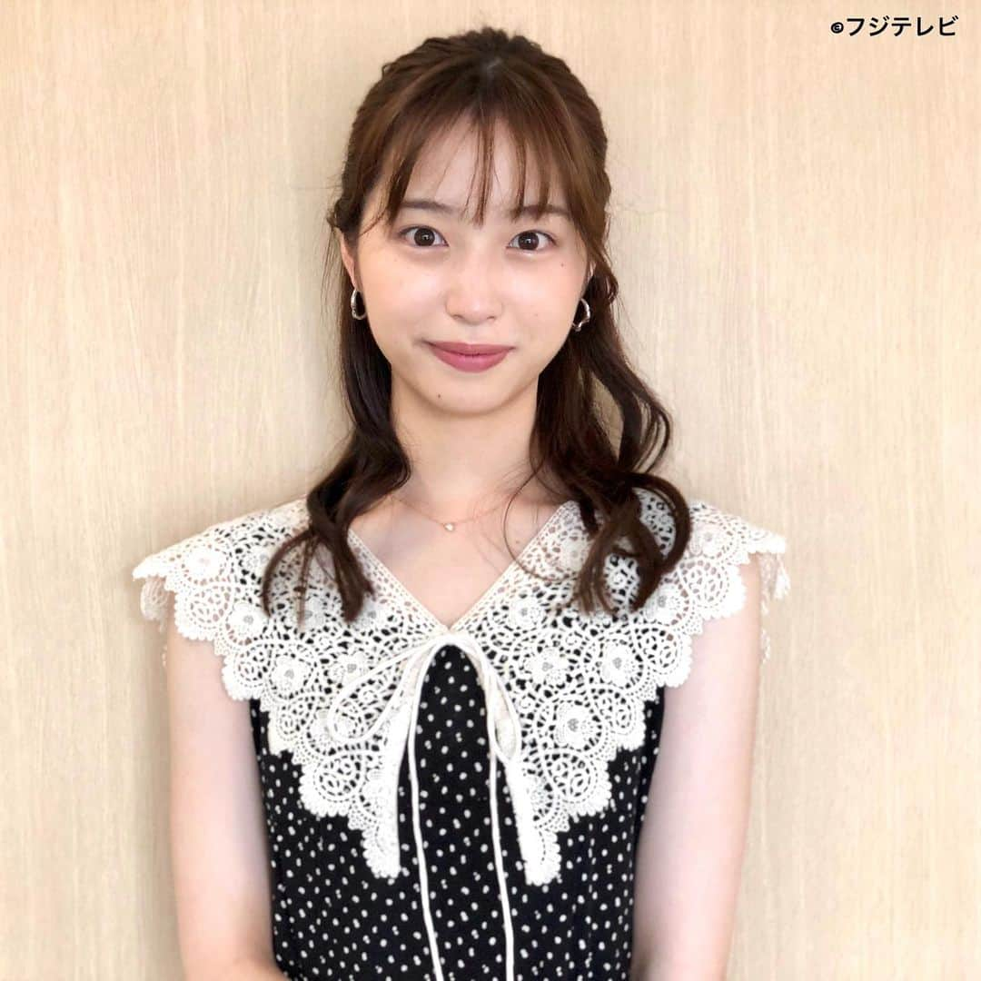 フジテレビ「めざましテレビ」さんのインスタグラム写真 - (フジテレビ「めざましテレビ」Instagram)「ファッション雑誌CanCamとコラボした お天気コーナー「きょう何着て行く？」 林佑香の毎日のコーデを紹介♪  ８月１７日（水） 【今日のコーデ】　　 ・ワンピース→ @rirandture_official 　２万９００円 ・イヤリング→ @phoebe_official  ２９７０円 ・靴→ @kanematsu_official 　　　　　　２万９７００円      【コーデのポイント】 付け襟ブームはこの夏🌈も引き続き😘  可憐なドットキャミワンピにプラスすると 印象に残るロマンティックな雰囲気に👍  甘さがトゥーマッチにならないように 全身をモノトーンでまとめて あくまで大人っぽく着こなして❣️    #めざましテレビ #きょう何着て行く？ #林佑香 #今日のコーデ #コーデ #CanCam #今日のファッション#ootd #きょう何着て行く？は月〜金朝6時22分ごろ放送📺  #ゆかちゃん #きれいめコーデ #きれいめカジュアル #大人コーデ #夏コーデ #オフィスカジュアル #上品コーデ #アナウンサー衣装」8月17日 15時39分 - mezamashi.tv