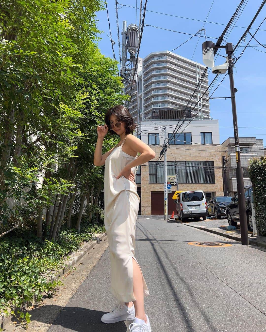 鈴木ふみ奈さんのインスタグラム写真 - (鈴木ふみ奈Instagram)「明日は楽しみにしていた収録DAY🧡 写真は撮影後で髪の毛ボンバってる私。笑  #ootd #鈴木ふみ奈 #fashion #code #高身長コーデ #ふみるっく」8月17日 22時48分 - fuminasuzuki