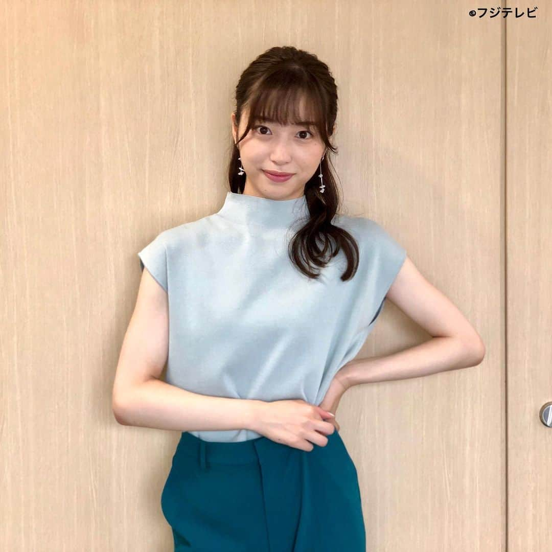 フジテレビ「めざましテレビ」さんのインスタグラム写真 - (フジテレビ「めざましテレビ」Instagram)「ファッション雑誌CanCamとコラボした お天気コーナー「きょう何着て行く？」 林佑香の毎日のコーデを紹介♪  ８月１７日（水） 【今日のコーデ】　　 ・ニット→ @andemiu_official ７７００円 ・パンツ→ @uniqlo_jp 　　　２９９０円 ・靴→ @kanematsu_official 　　２万４１００円 ・イヤリング→ @phoebe_official 　３３００円        【コーデのポイント】 ニット×きれいめパンツのシンプルな着こなしは 配色にこだわるとグッとあか抜ける😁🧡  ミントとピーコックグリーンの洒落たグラデーションなら 一気に洗練されたイメージに✨  足元にはクリアな白を効かせて夏らしい抜け感を🌻    #めざましテレビ #きょう何着て行く？ #林佑香 #今日のコーデ #コーデ #CanCam #今日のファッション#ootd #きょう何着て行く？は月〜金朝6時22分ごろ放送📺  #ゆかちゃん #きれいめコーデ #きれいめカジュアル #大人コーデ #夏コーデ #オフィスカジュアル #上品コーデ #アナウンサー衣装」8月18日 16時01分 - mezamashi.tv