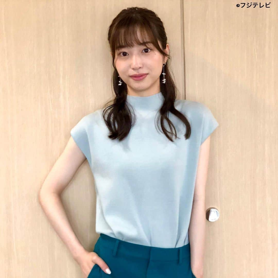 フジテレビ「めざましテレビ」さんのインスタグラム写真 - (フジテレビ「めざましテレビ」Instagram)「ファッション雑誌CanCamとコラボした お天気コーナー「きょう何着て行く？」 林佑香の毎日のコーデを紹介♪  ８月１７日（水） 【今日のコーデ】　　 ・ニット→ @andemiu_official ７７００円 ・パンツ→ @uniqlo_jp 　　　２９９０円 ・靴→ @kanematsu_official 　　２万４１００円 ・イヤリング→ @phoebe_official 　３３００円        【コーデのポイント】 ニット×きれいめパンツのシンプルな着こなしは 配色にこだわるとグッとあか抜ける😁🧡  ミントとピーコックグリーンの洒落たグラデーションなら 一気に洗練されたイメージに✨  足元にはクリアな白を効かせて夏らしい抜け感を🌻    #めざましテレビ #きょう何着て行く？ #林佑香 #今日のコーデ #コーデ #CanCam #今日のファッション#ootd #きょう何着て行く？は月〜金朝6時22分ごろ放送📺  #ゆかちゃん #きれいめコーデ #きれいめカジュアル #大人コーデ #夏コーデ #オフィスカジュアル #上品コーデ #アナウンサー衣装」8月18日 16時01分 - mezamashi.tv