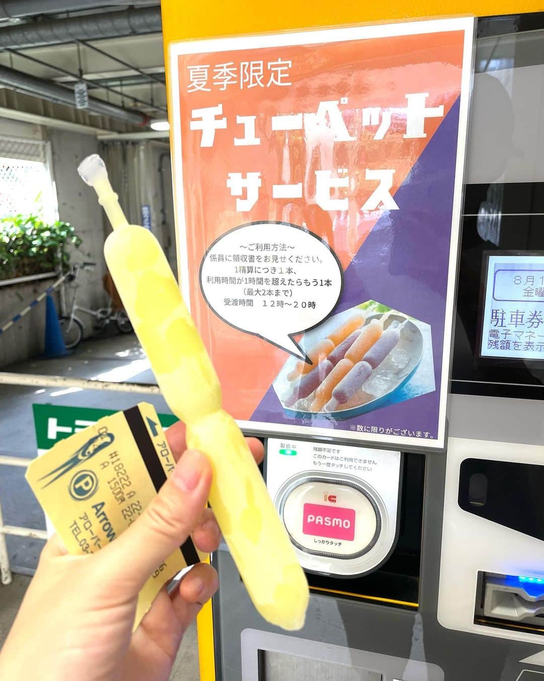 及川奈央さんのインスタグラム写真 - (及川奈央Instagram)「懐かしい…！渋谷の駐車場で  #チューペット いただきました。 小学生の頃、弟と半分こしてたなぁ。 その時はもちろん棒付きをいただいてましたが 今日は一人でどっちも。贅沢。笑」8月19日 19時58分 - naooikawa
