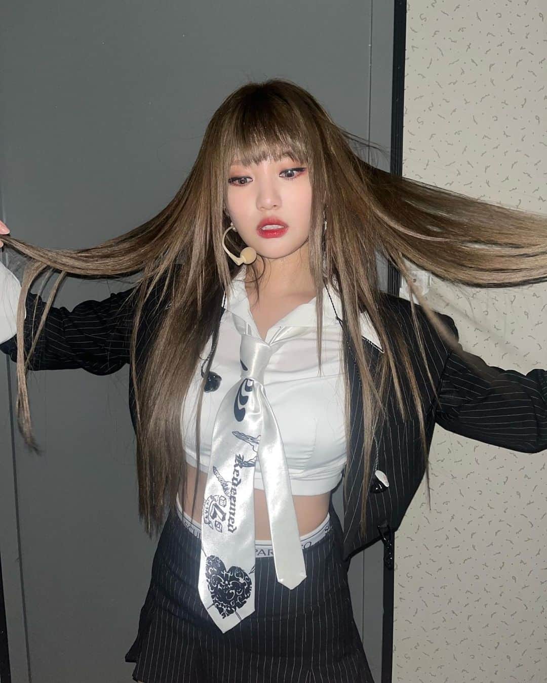 aespaさんのインスタグラム写真 - (aespaInstagram)「🖤💀  #aespa #NINGNING  #SMTOWN #SMCU_EXPRESS #SMTOWNLIVE #SMTOWN2022_SUWON」8月21日 21時48分 - aespa_official